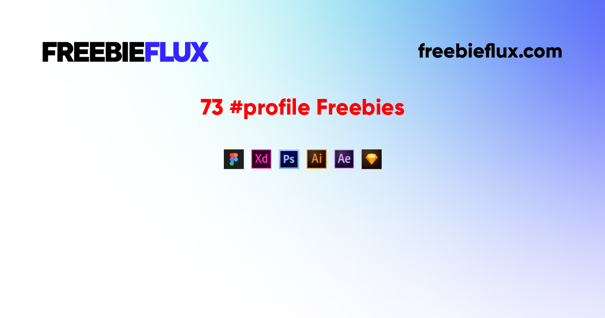 73 free figma templates for profile | FigmaFreebie