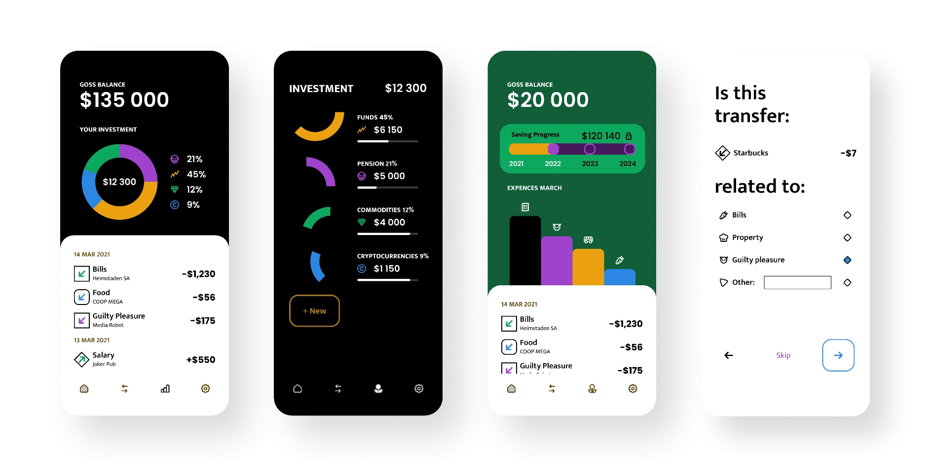  Banking App Mobile UI design for Figma and Adobe XD