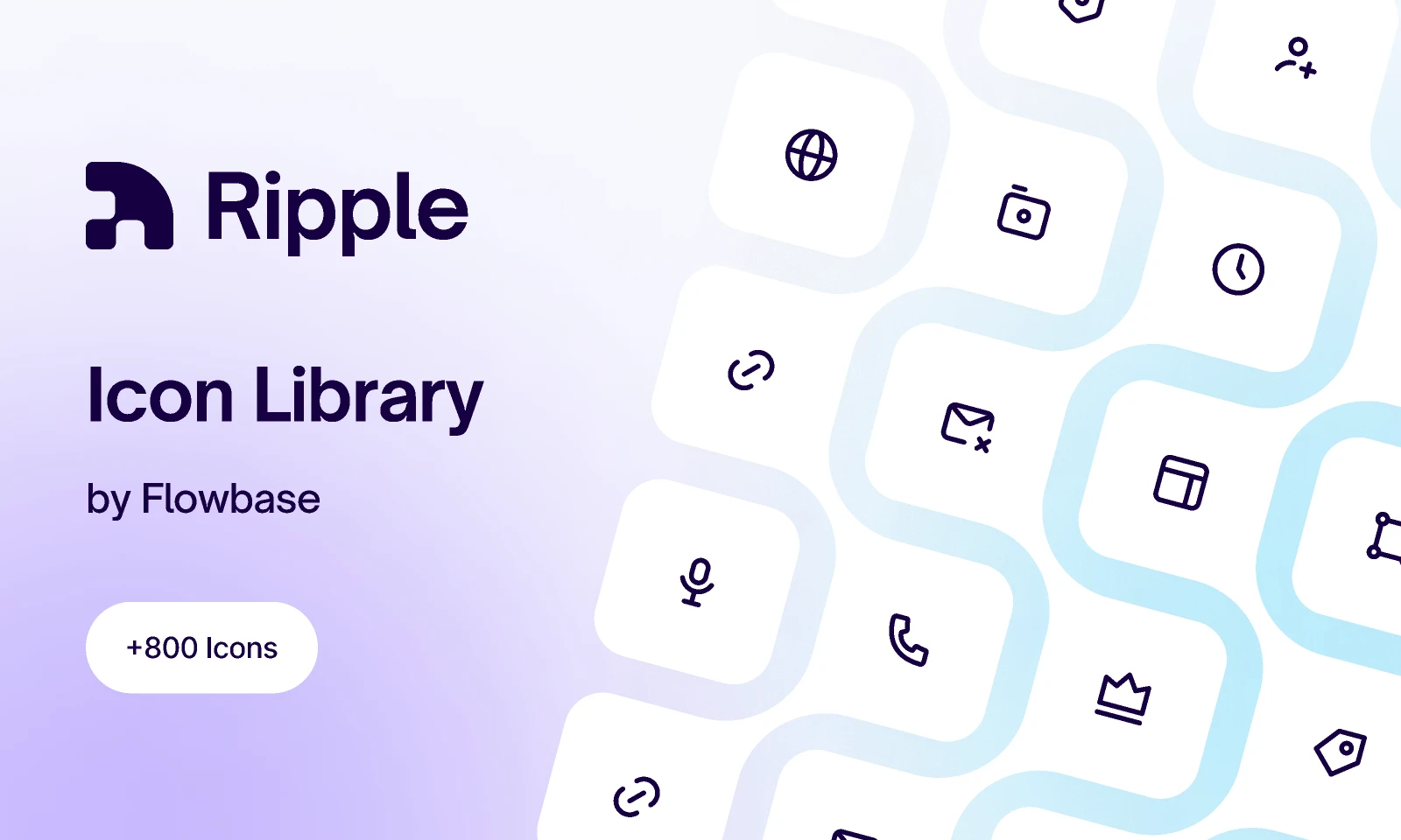   Ripple Icon Library / By Flowbase.co for Figma and Adobe XD