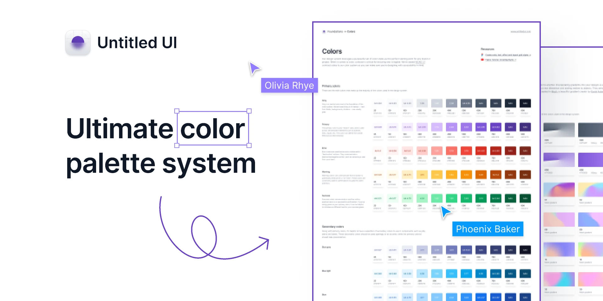 Ultimate color palette system  Untitled UI for Figma and Adobe XD