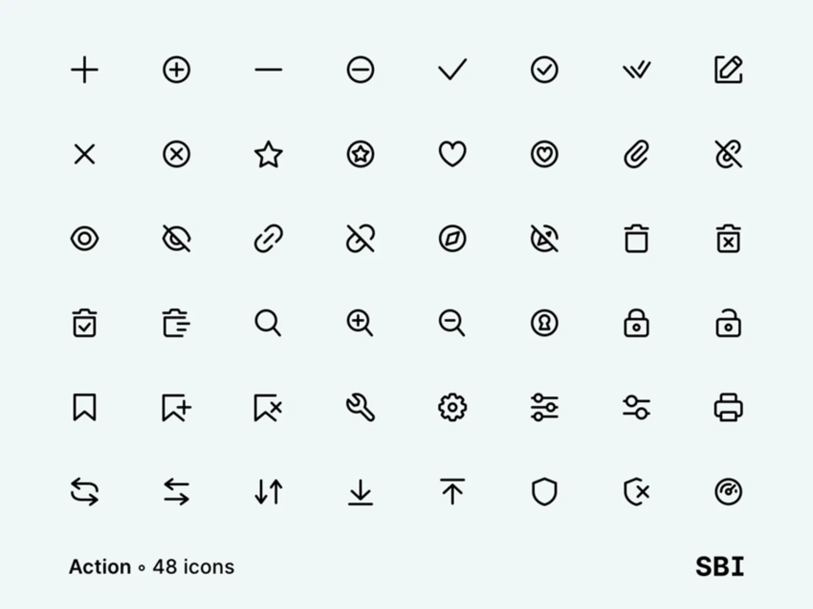 128 Super Basic Icons  - Free Figma Template