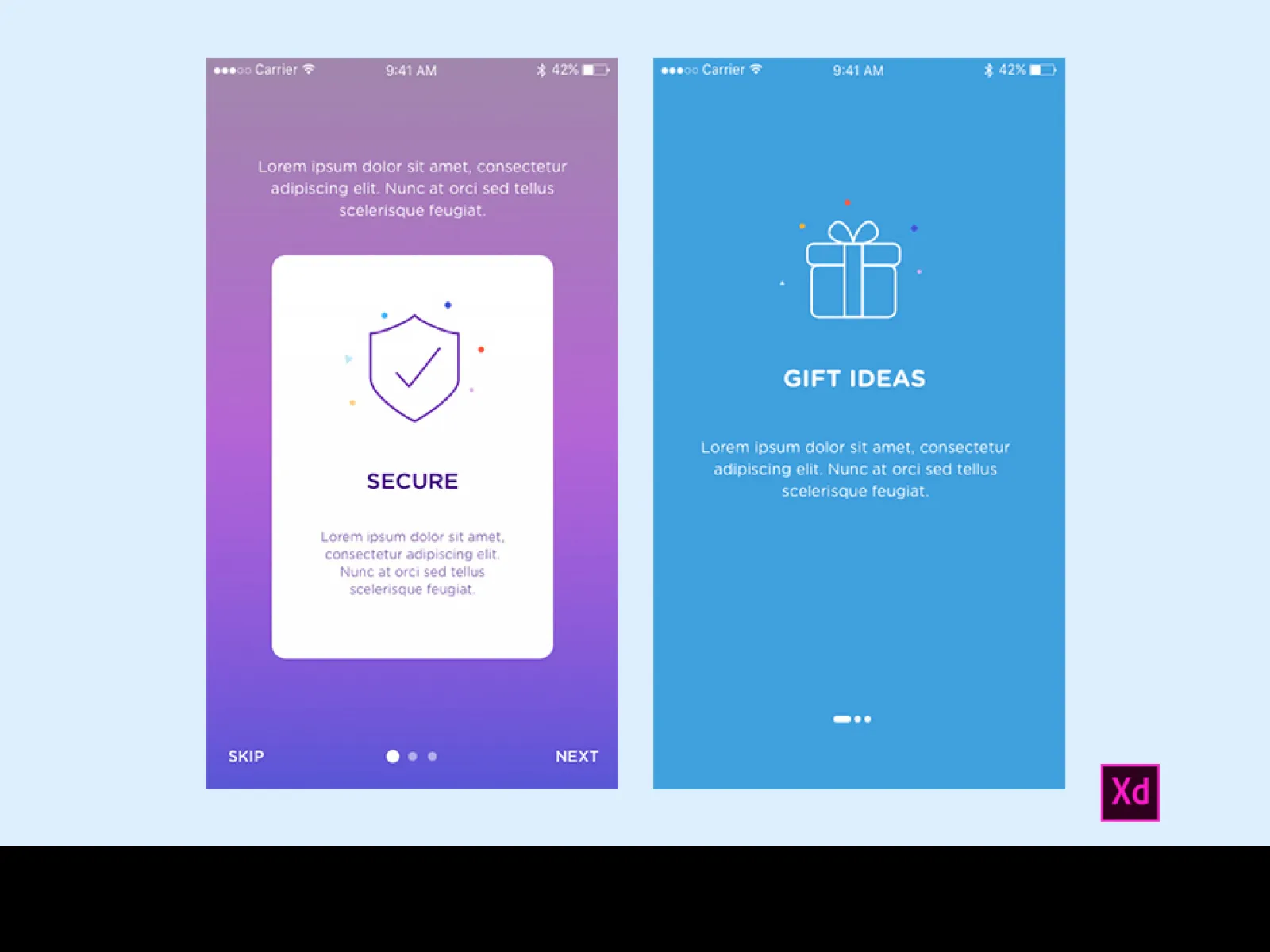 2 Onboarding App Screens  - Free Figma Template