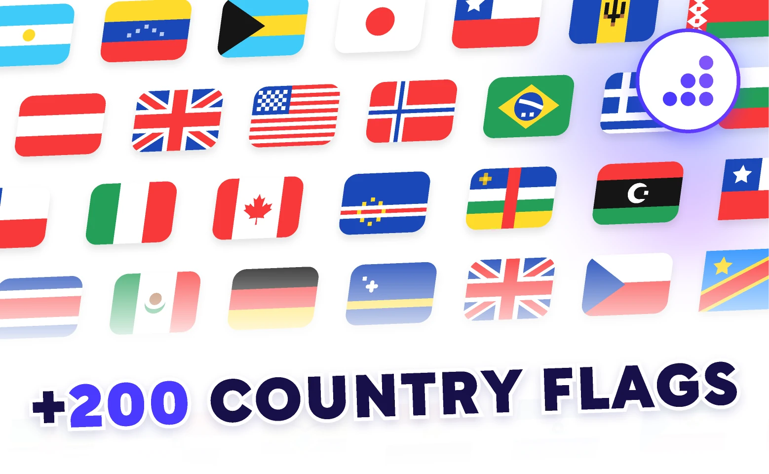 200+ Country Flags | BRIX Templates for Figma and Adobe XD