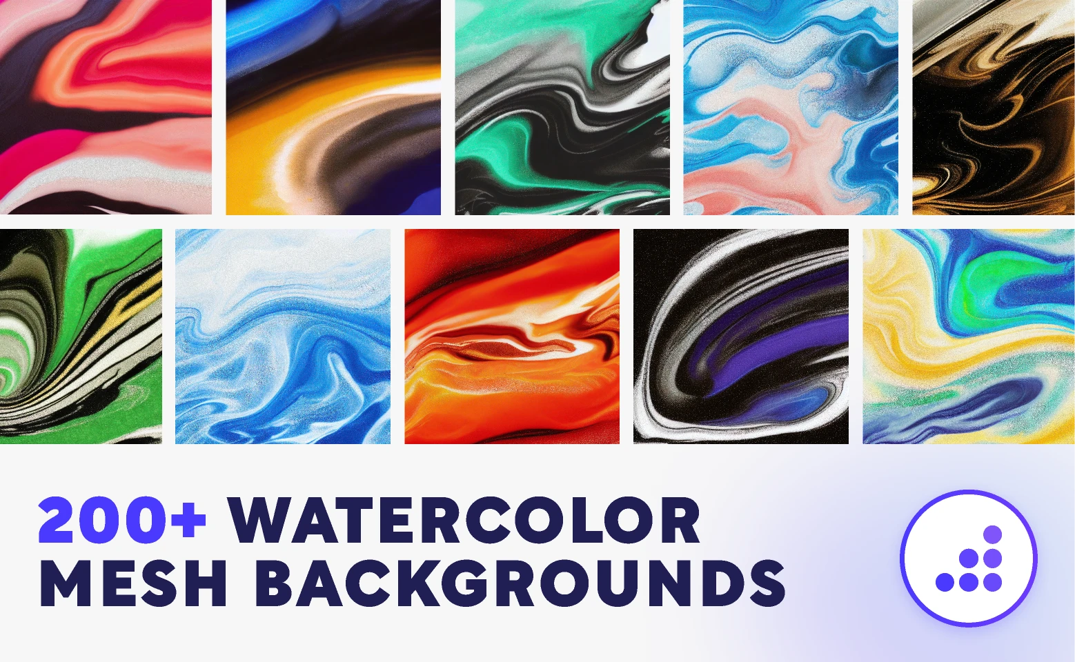 200+ Watercolor Mesh Backgrounds | BRIX Templates for Figma and Adobe XD