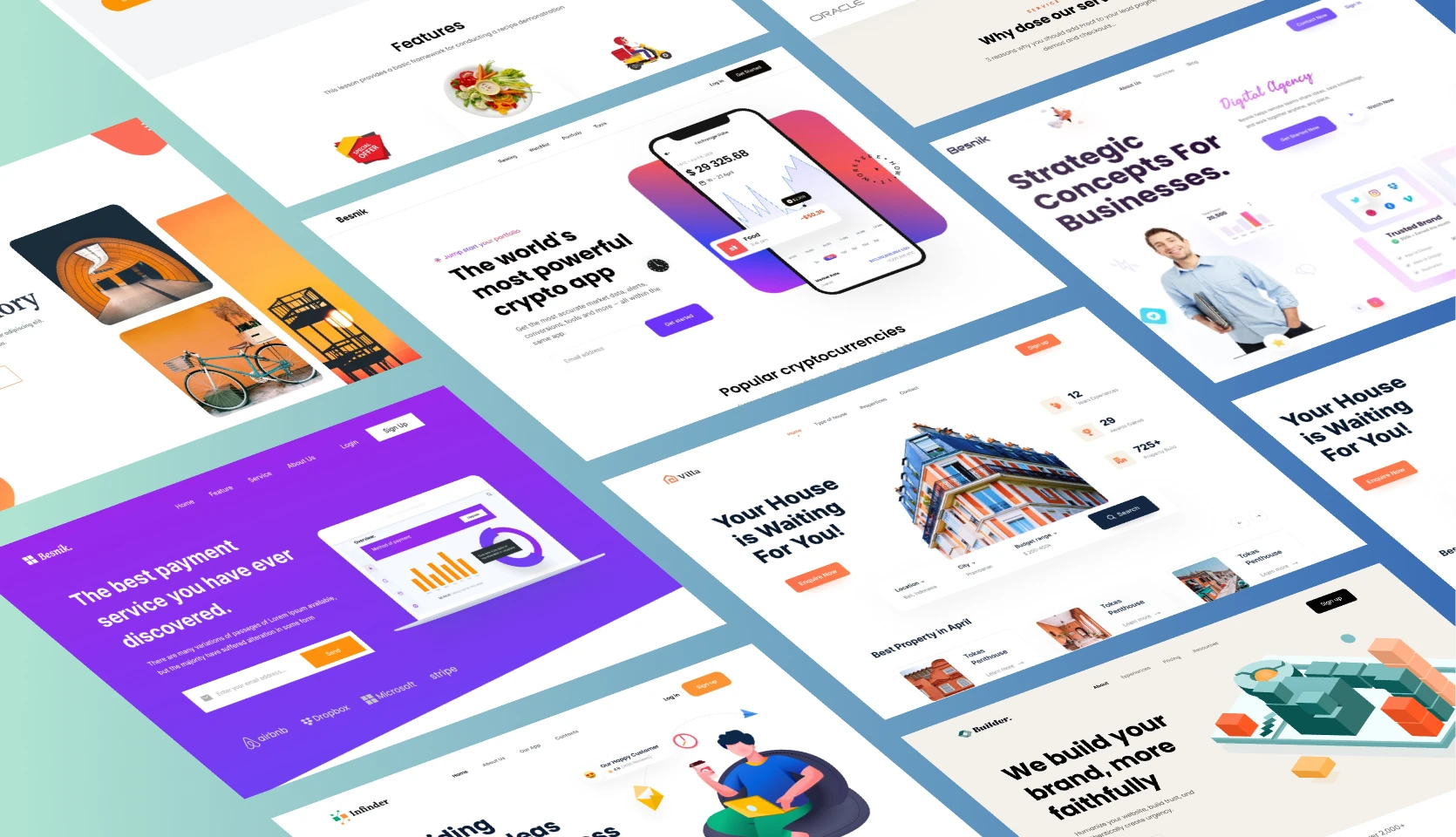 200 + Web Template for Figma and Adobe XD