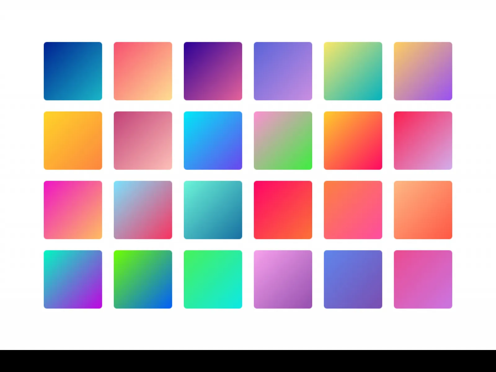 24 Modern Gradient Palettes  - Free Figma Template