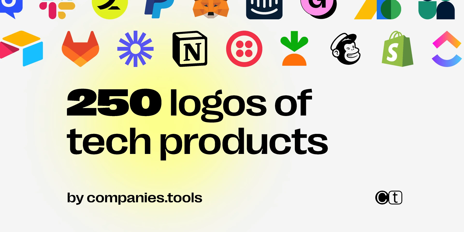 250 (500) logos of tech products for Figma and Adobe XD
