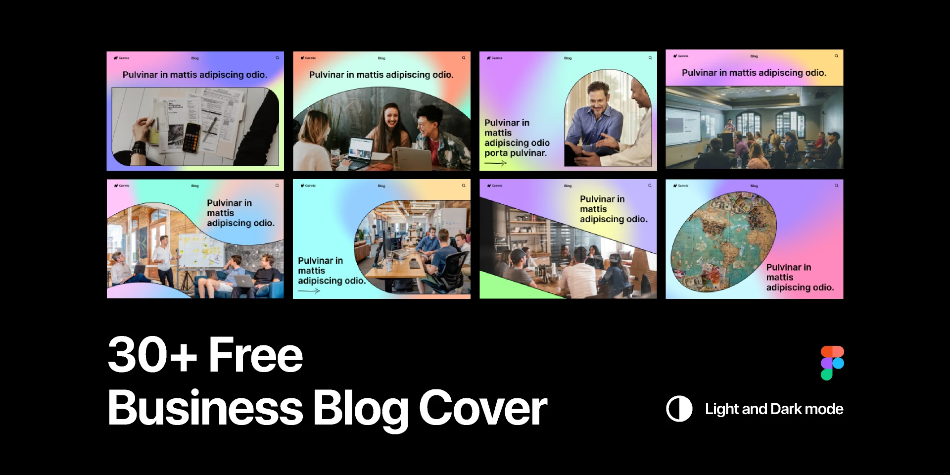 30+ Free Business Blog Cover for Figma and Adobe XD