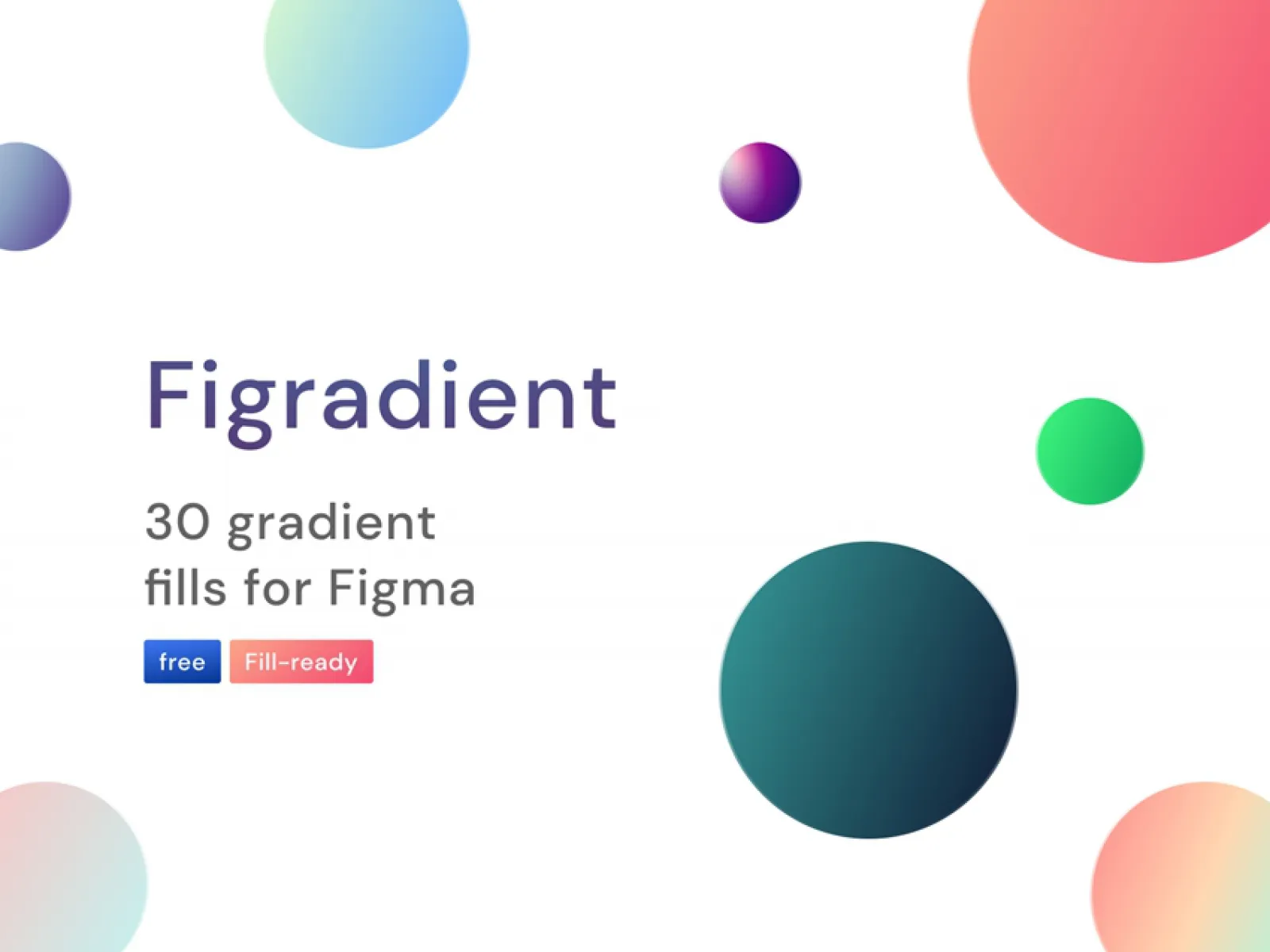 30 Gradient fills for Figma  - Free Figma Template