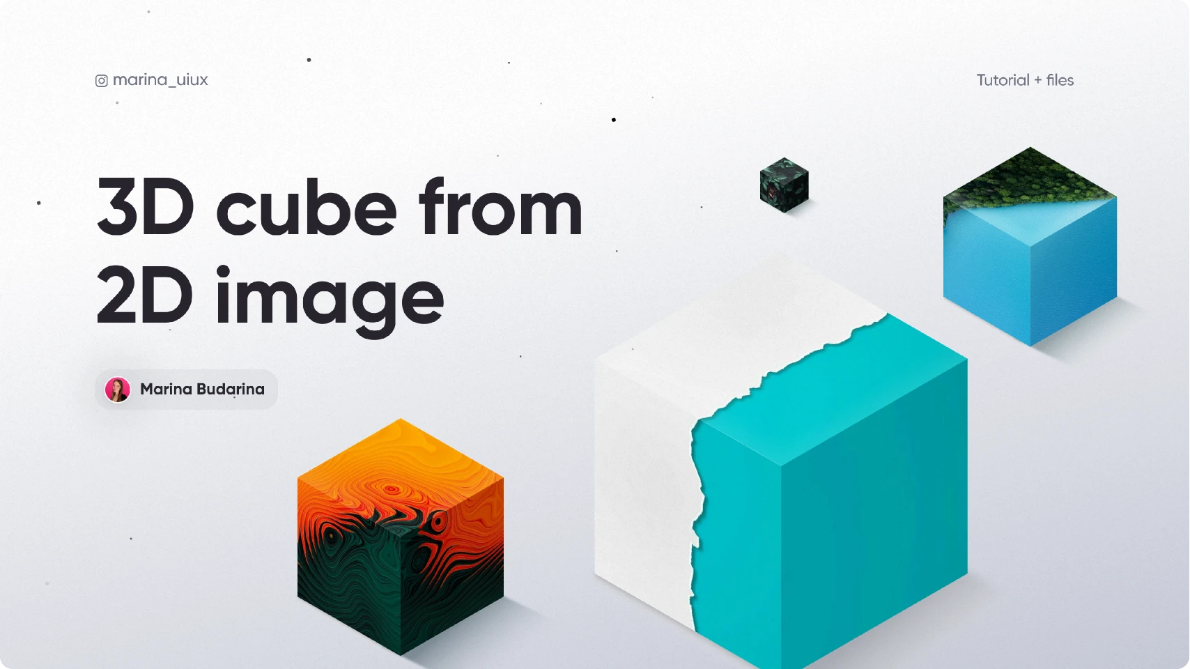 3D Cube from 2D Image for Figma and Adobe XD