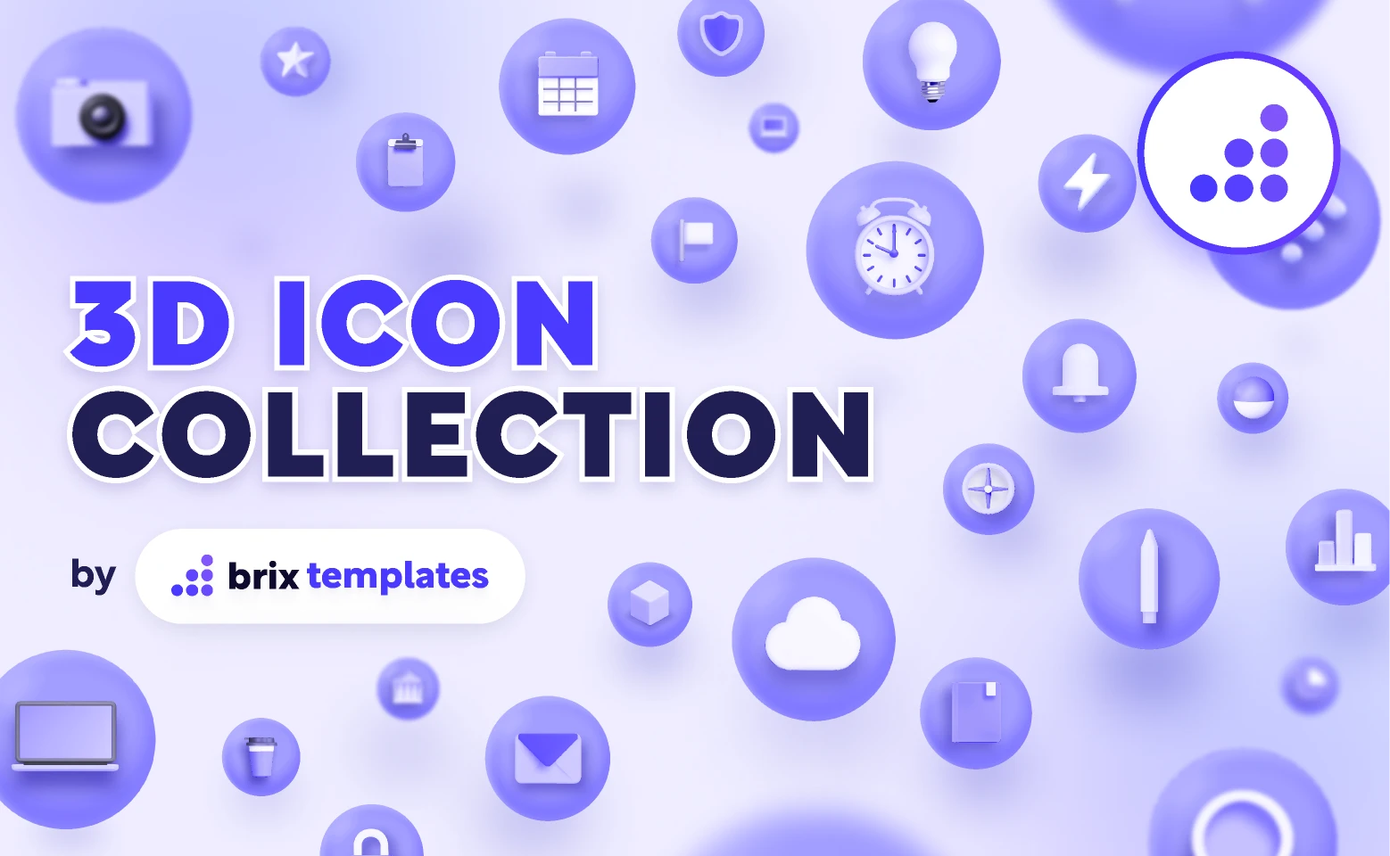 3D Icon Set | BRIX Templates for Figma and Adobe XD