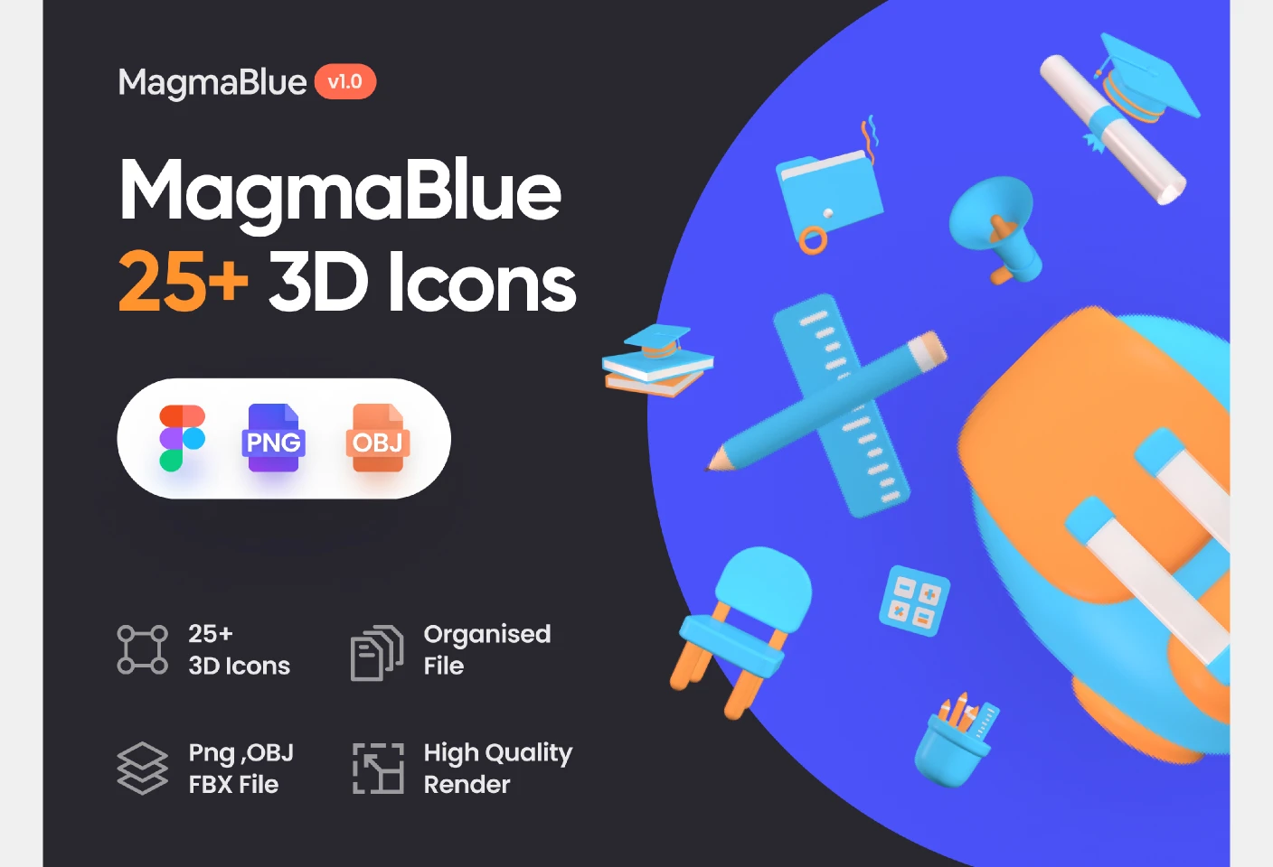 3D icons for Figma and Adobe XD