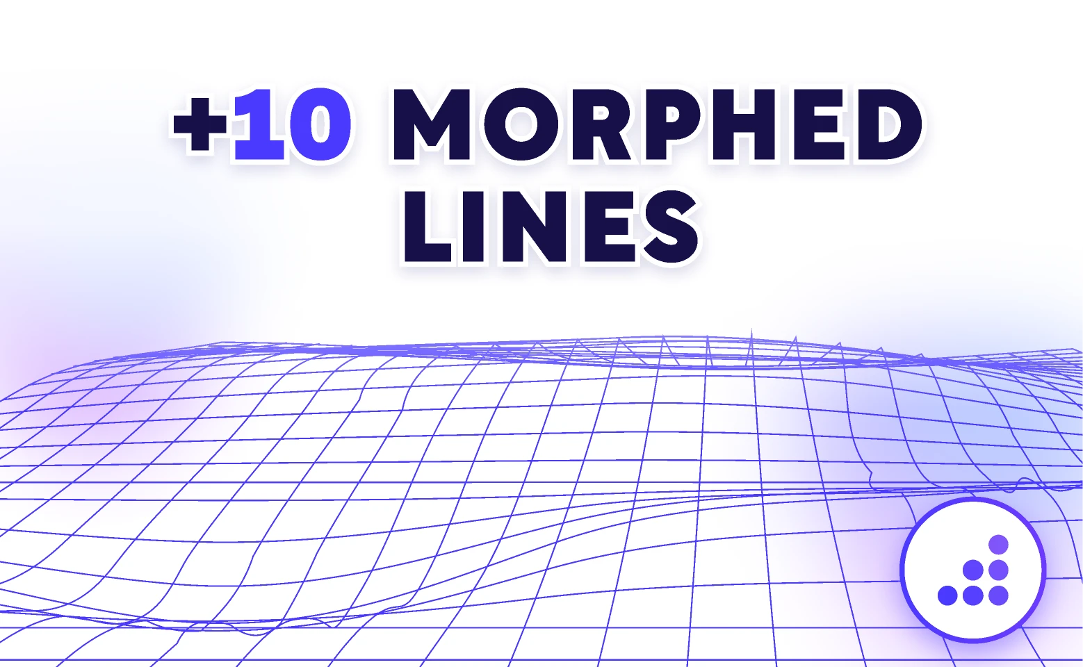 3D Morphed Lines | BRIX Templates for Figma and Adobe XD