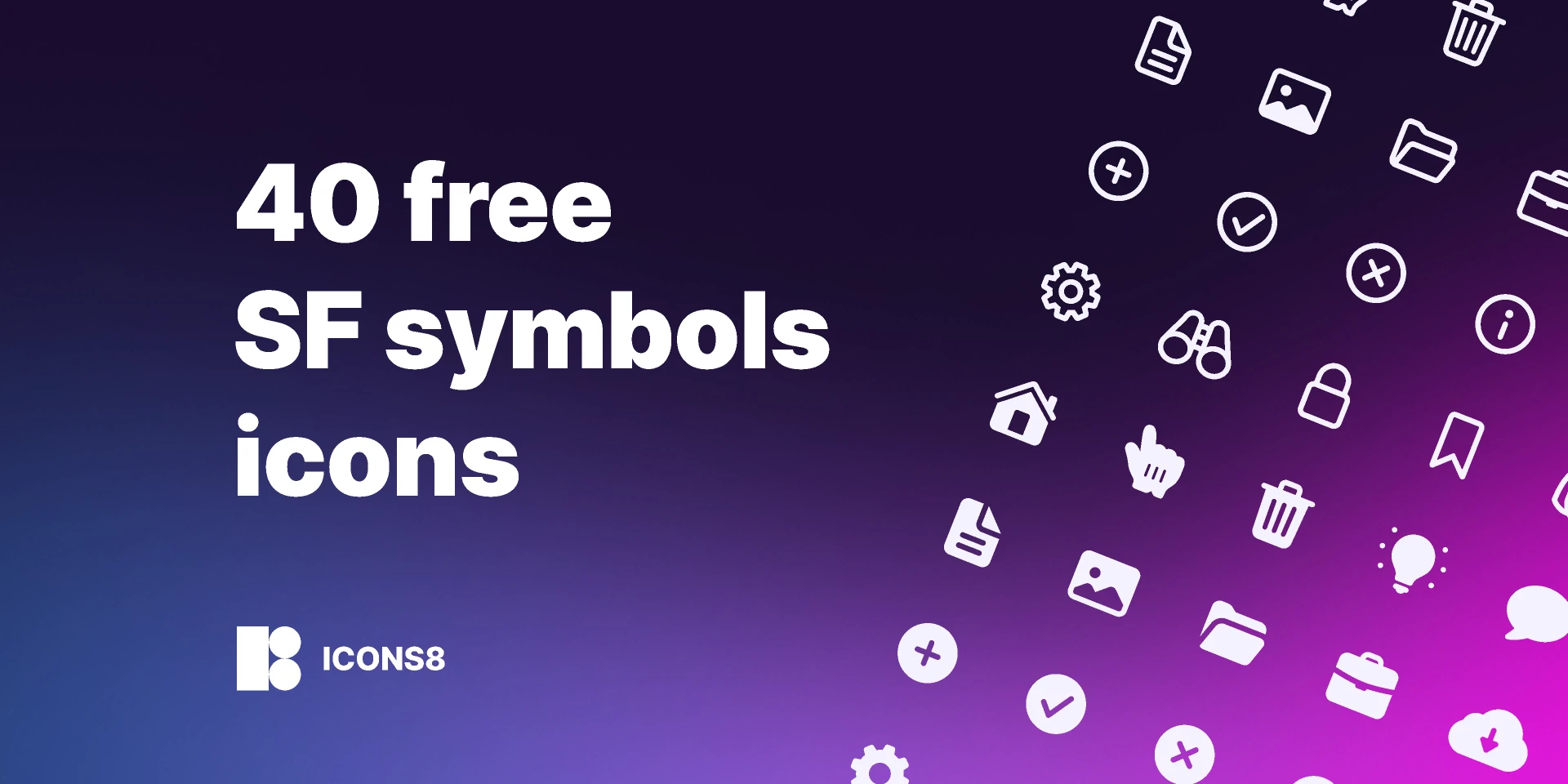 40 Free SF symbols icons for Figma and Adobe XD
