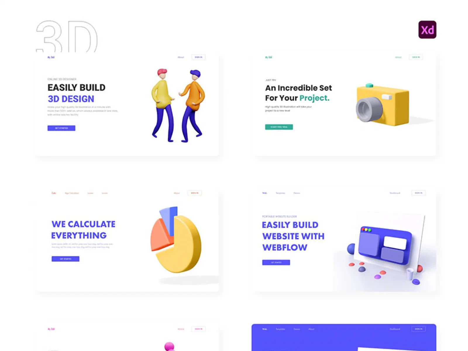 42 Landing page concepts  - Free Figma Template