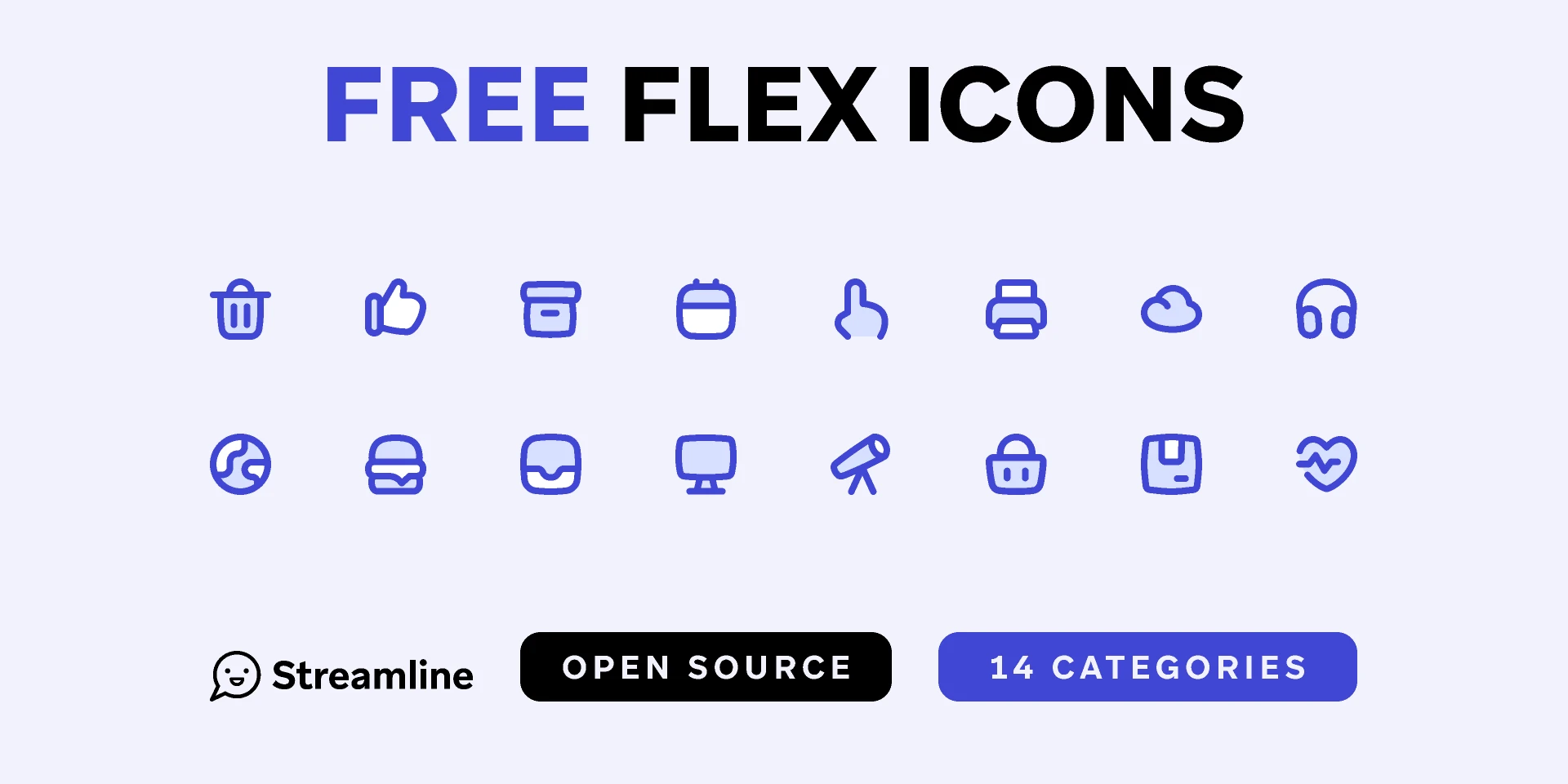 500 Flex Icons (Open Source) for Figma and Adobe XD