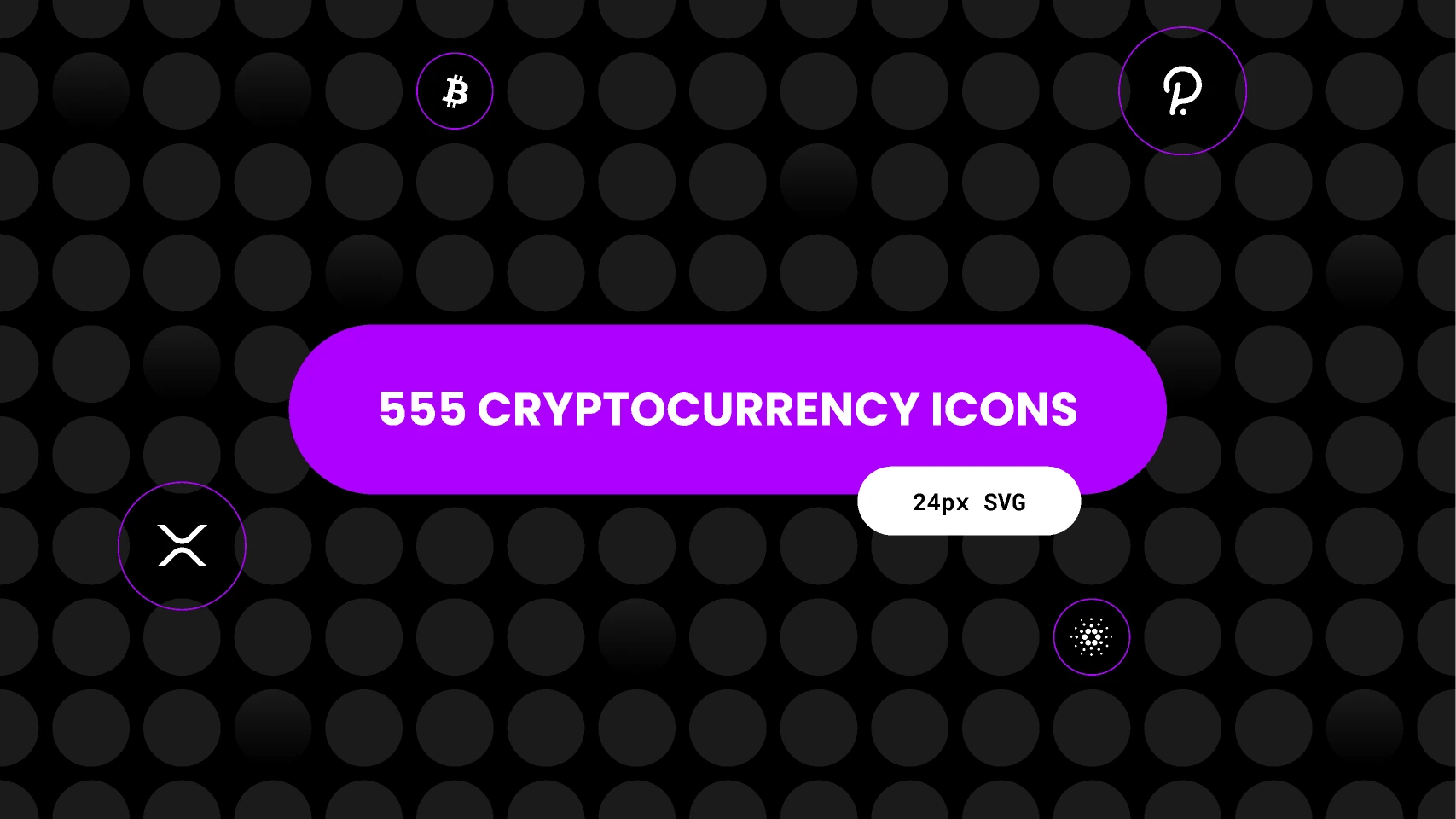 555 Cryptocurrency Icons for Figma and Adobe XD