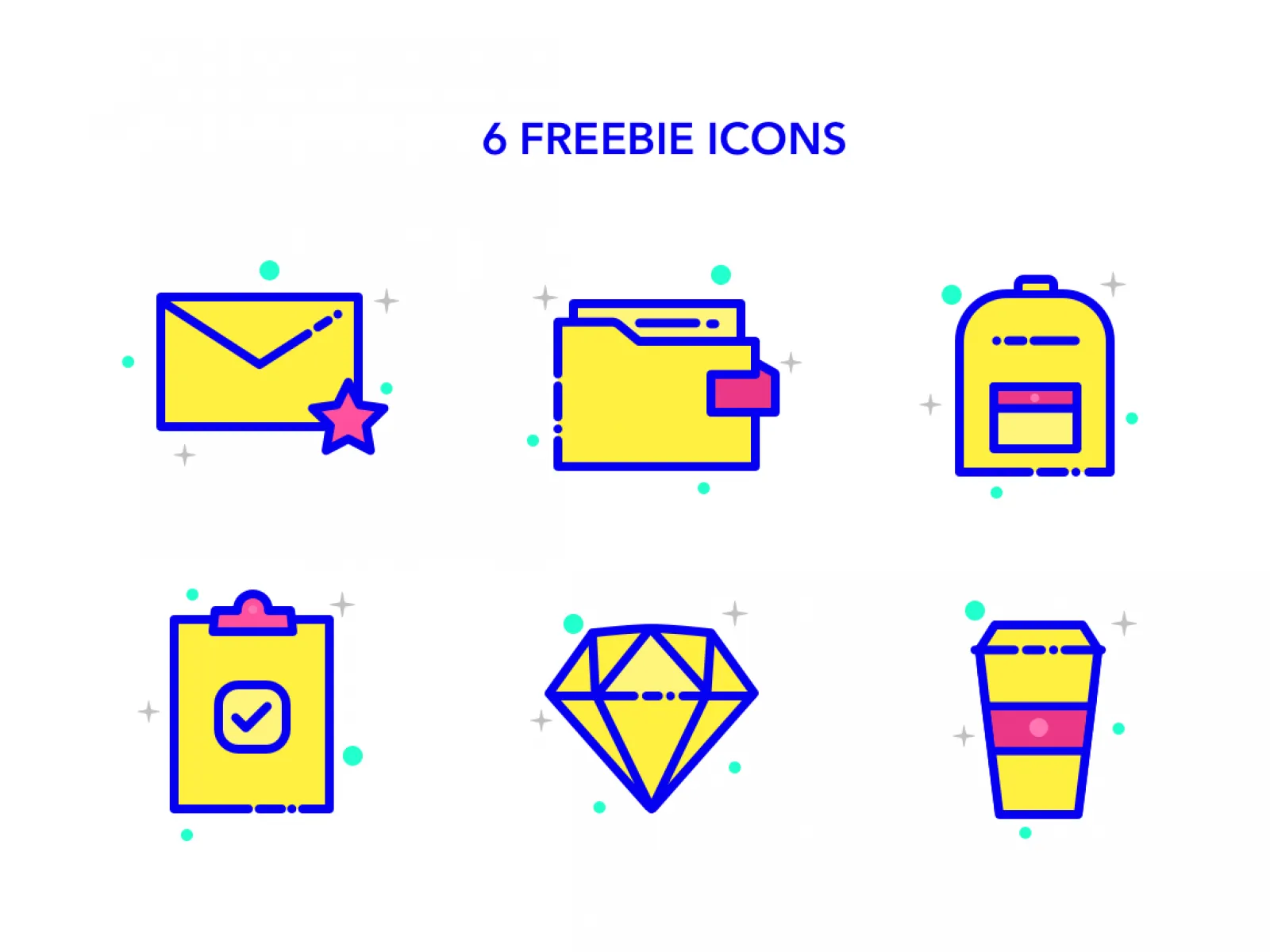 6 MBE Style Icons  - Free Figma Template
