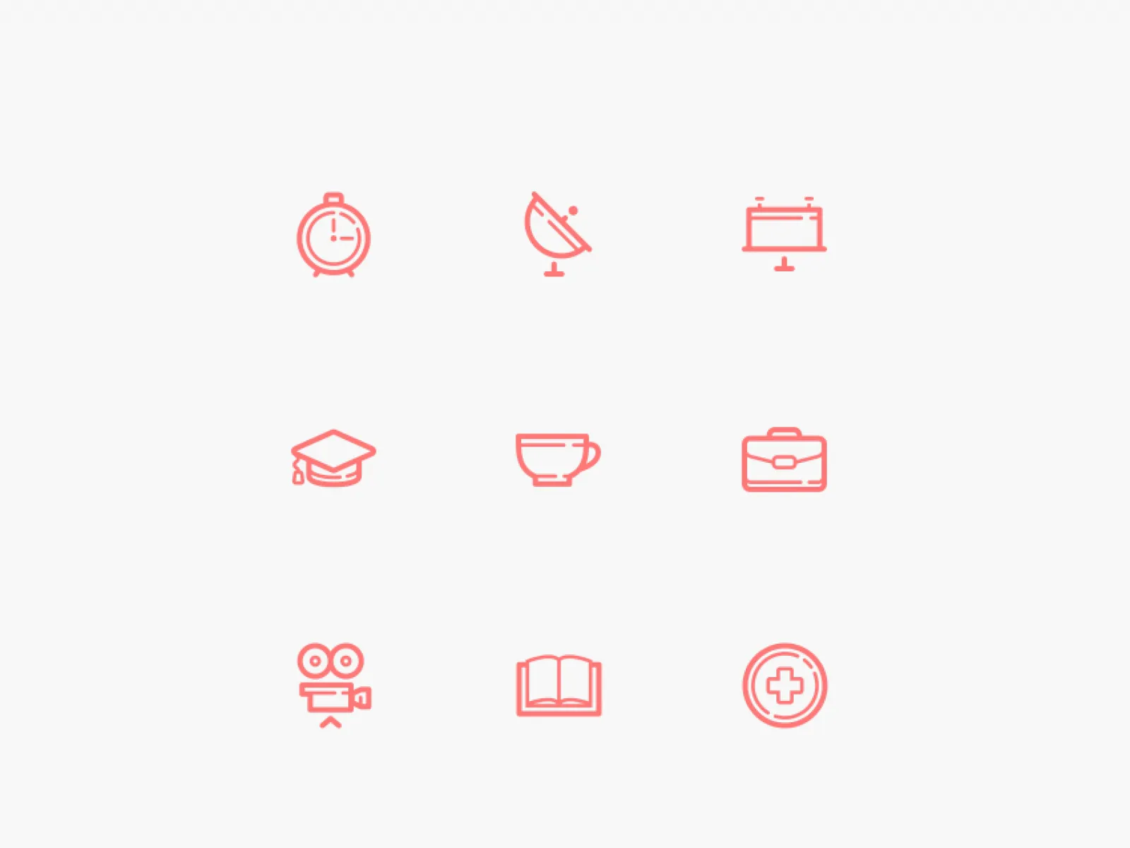 60 Free Clean Outline Icons  - Free Figma Template
