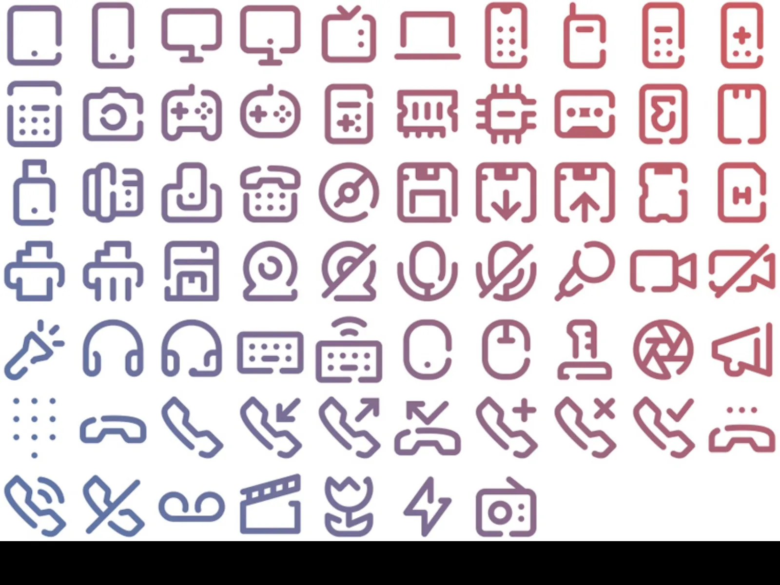 67 Devices Icons  - Free Figma Template