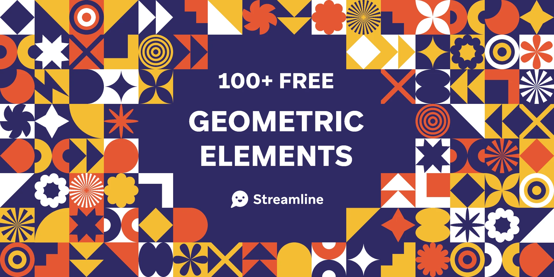 Abstract Geometric Element Set for Figma and Adobe XD