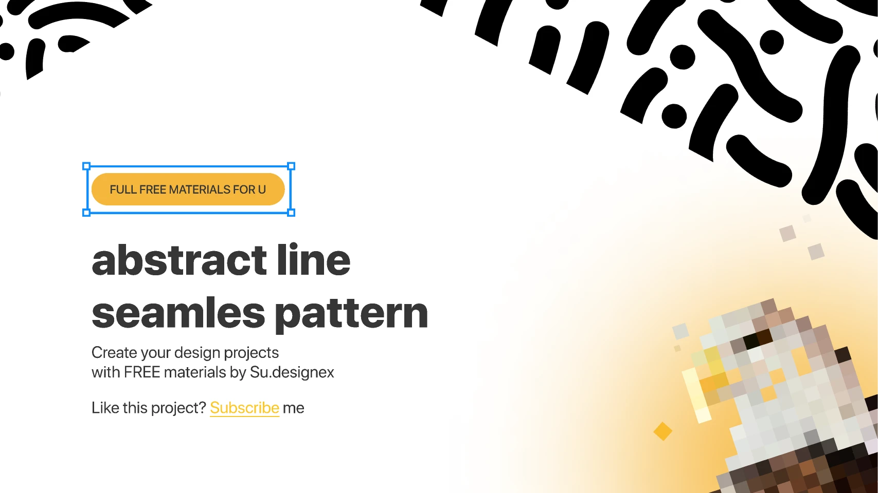 abstract line seamles pattern for Figma and Adobe XD