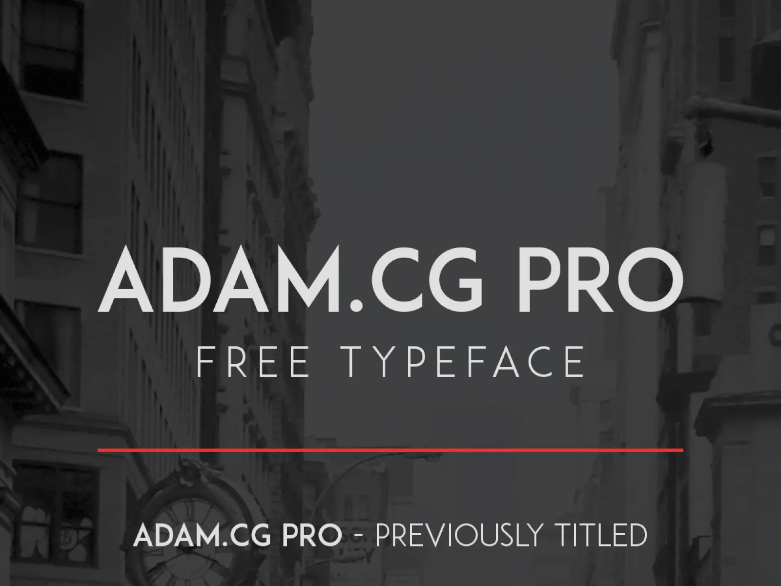 ADAM.CG PRO Free Font  - Free Figma Template