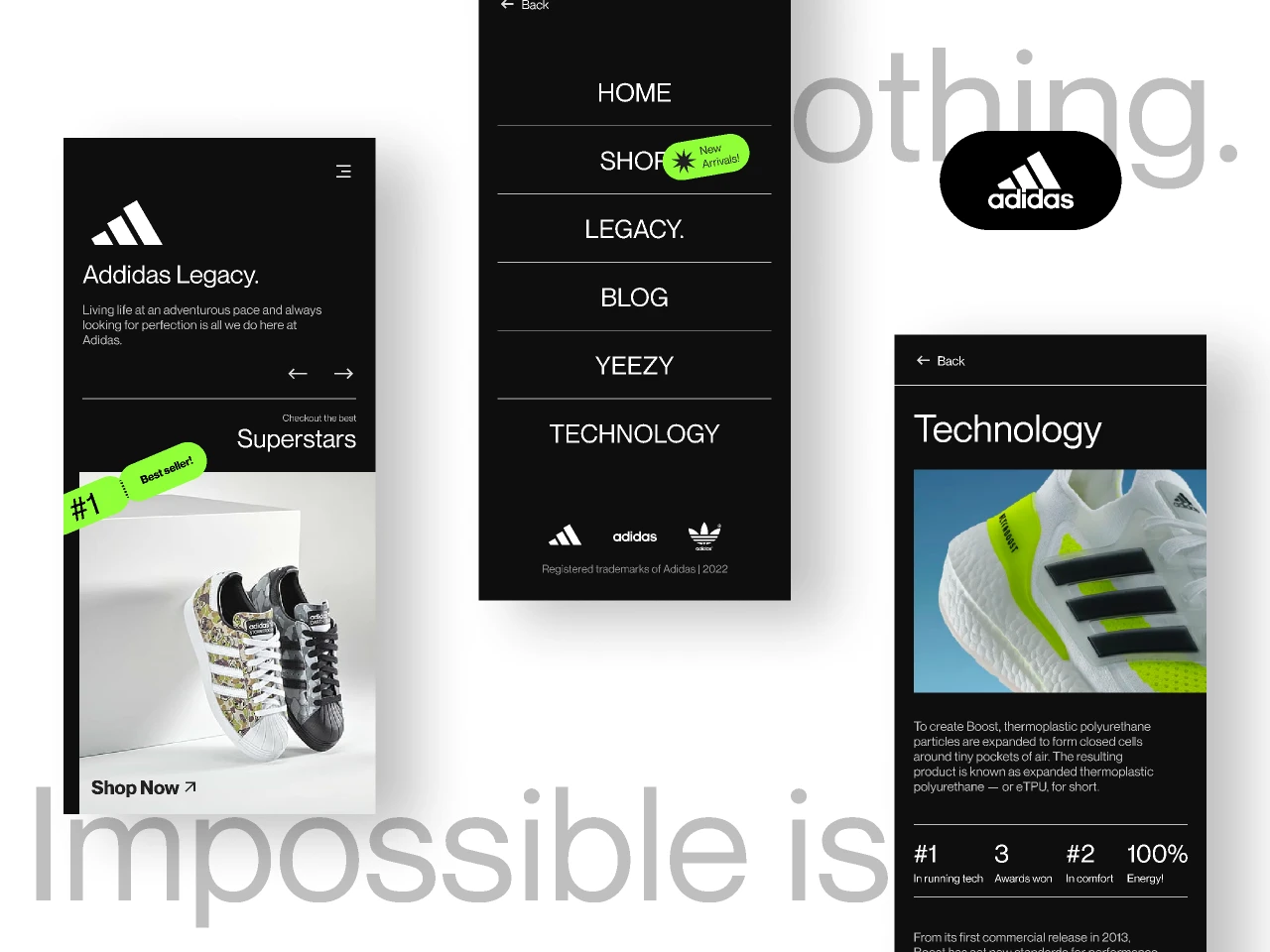 Adidas- Reimagined for Figma and Adobe XD