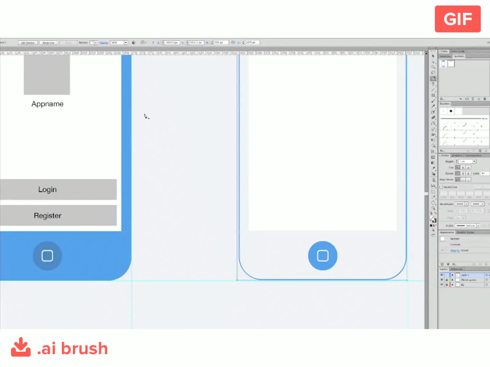 AI Brushes for Wireframing  - Free Figma Template