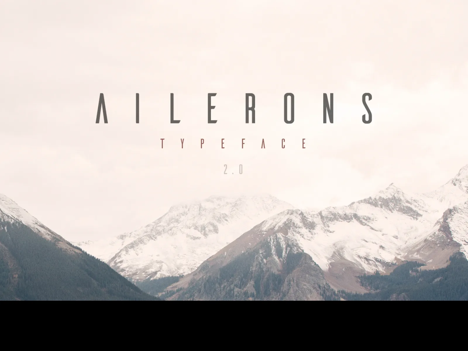 Ailerons Free Typeface  - Free Figma Template