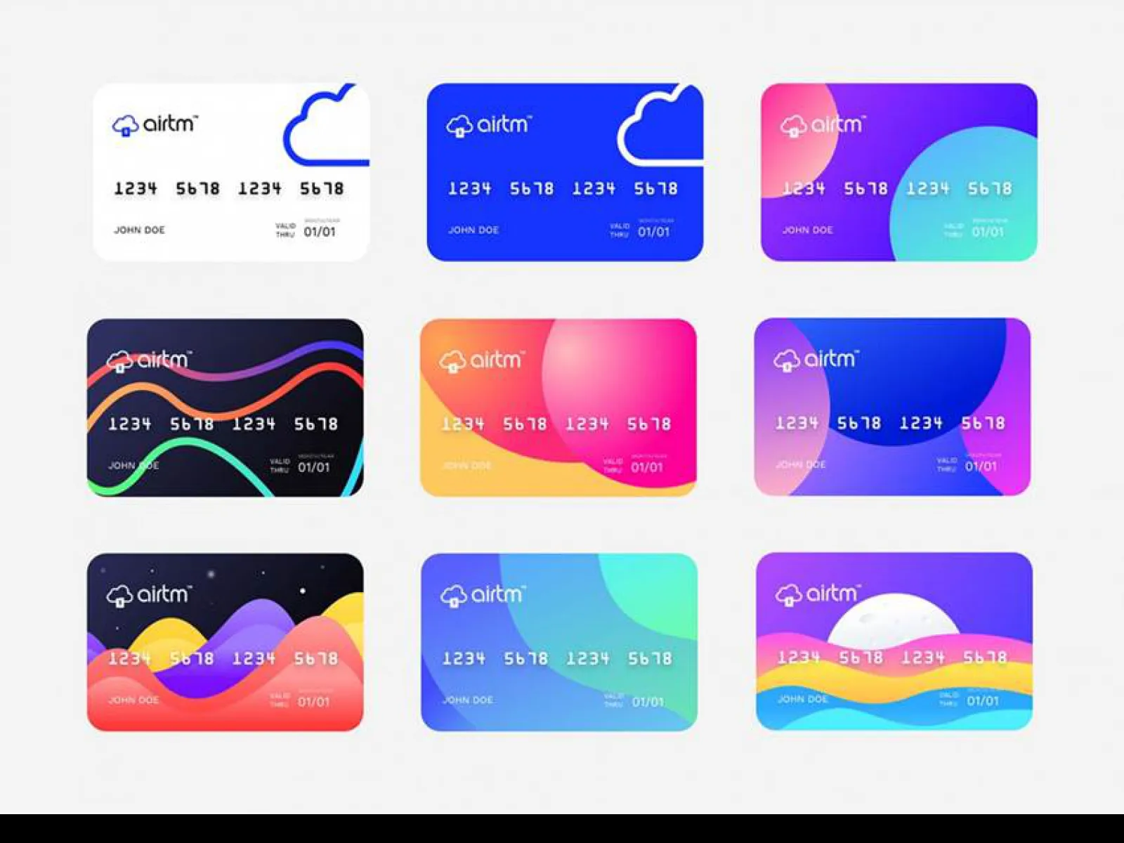 Airtm Virtual Card Design  - Free Figma Template