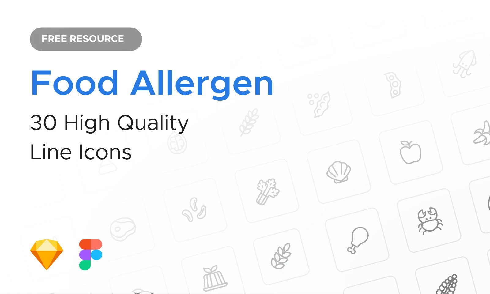 Allergen  Icons Pack for Figma and Adobe XD