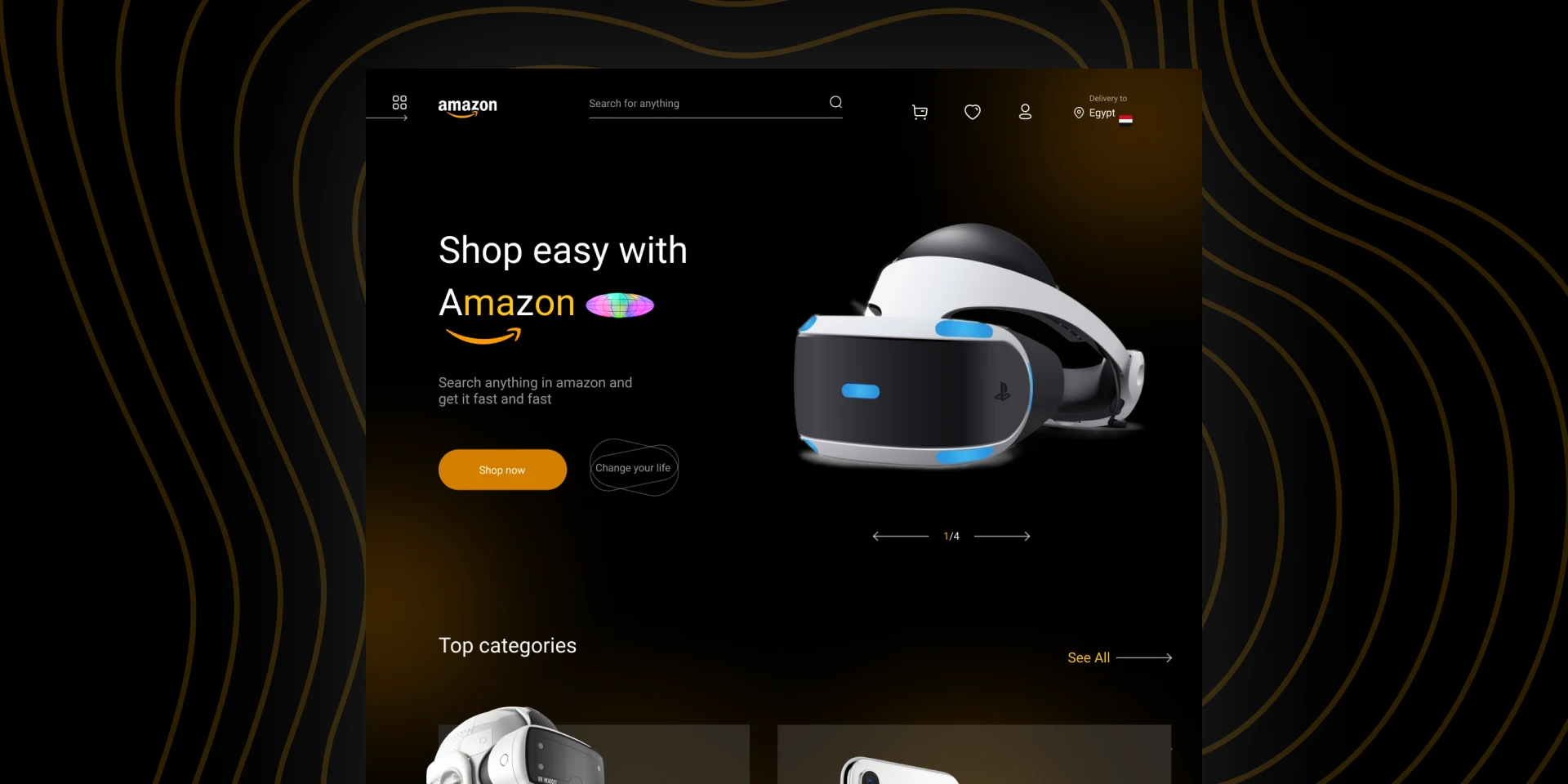 Amazon Hero Redesign for Figma and Adobe XD
