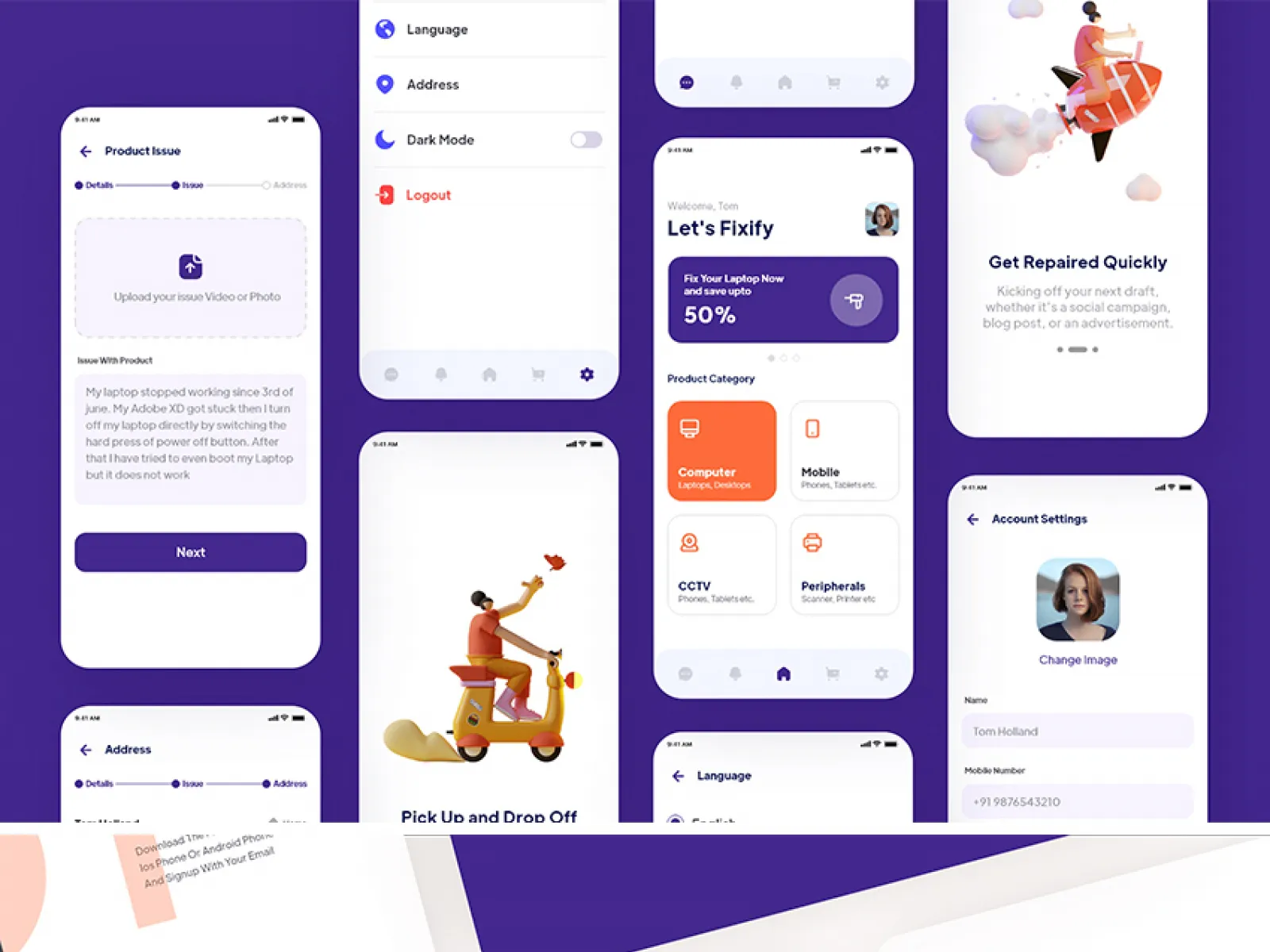 App and Website Design  - Free Figma Template