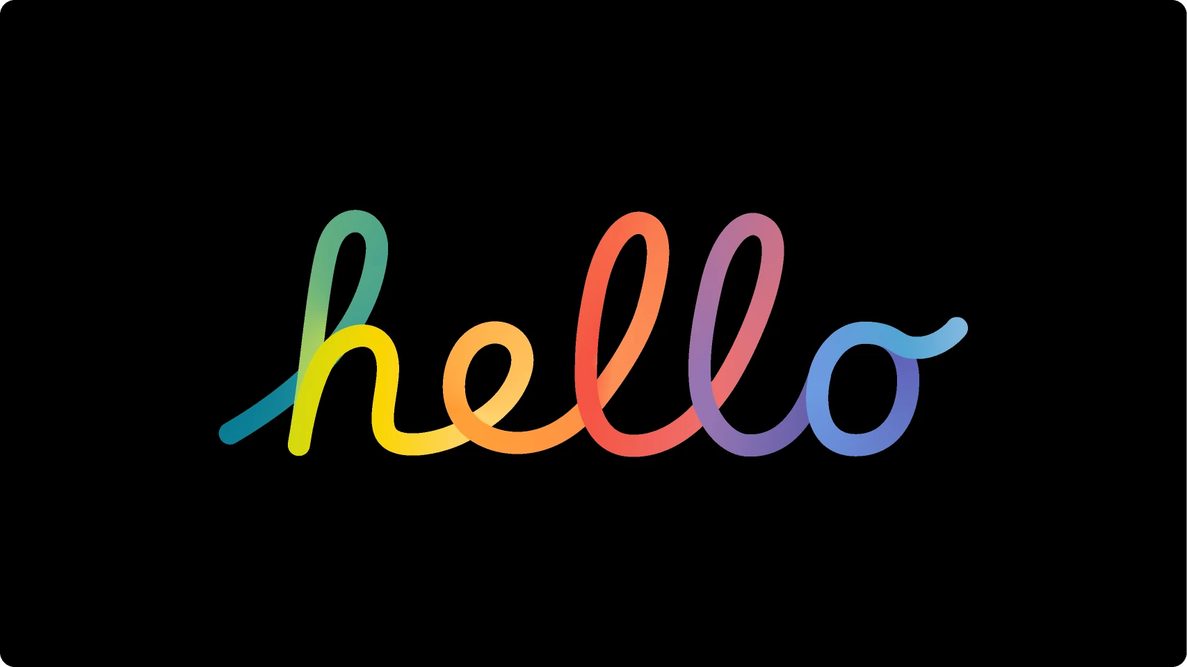 Apple Hello Lettering Animation for Figma and Adobe XD