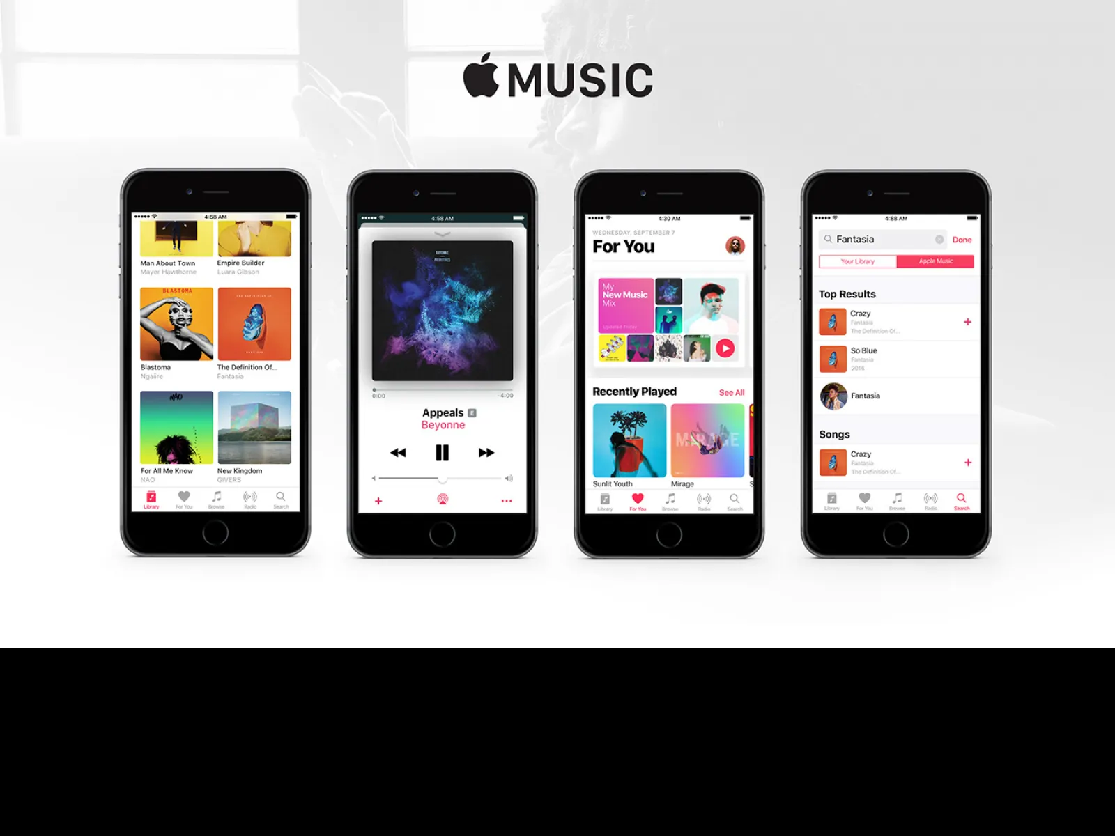 Apple Music UI Kit  - Free Figma Template