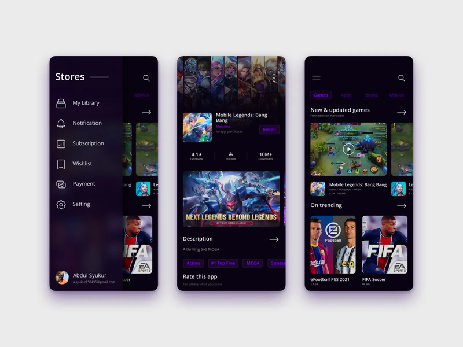 Apps Store UI Concept  - Free Figma Template