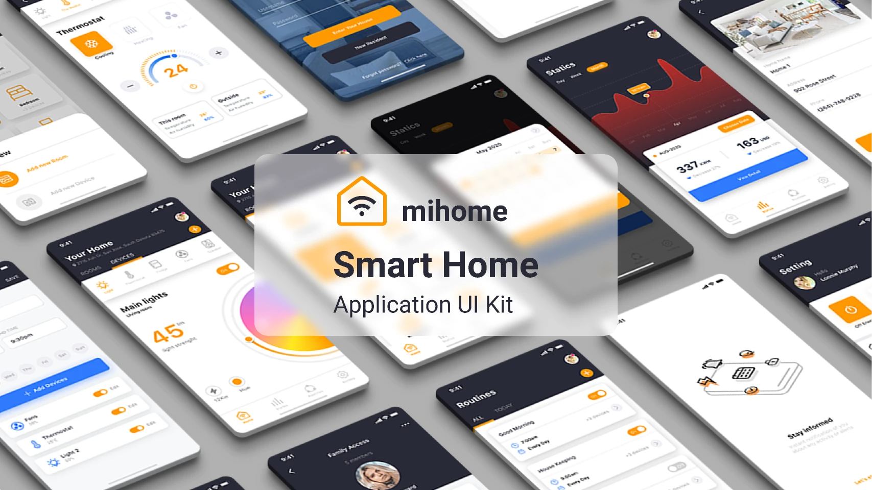 App/smart home/exercise for Figma and Adobe XD