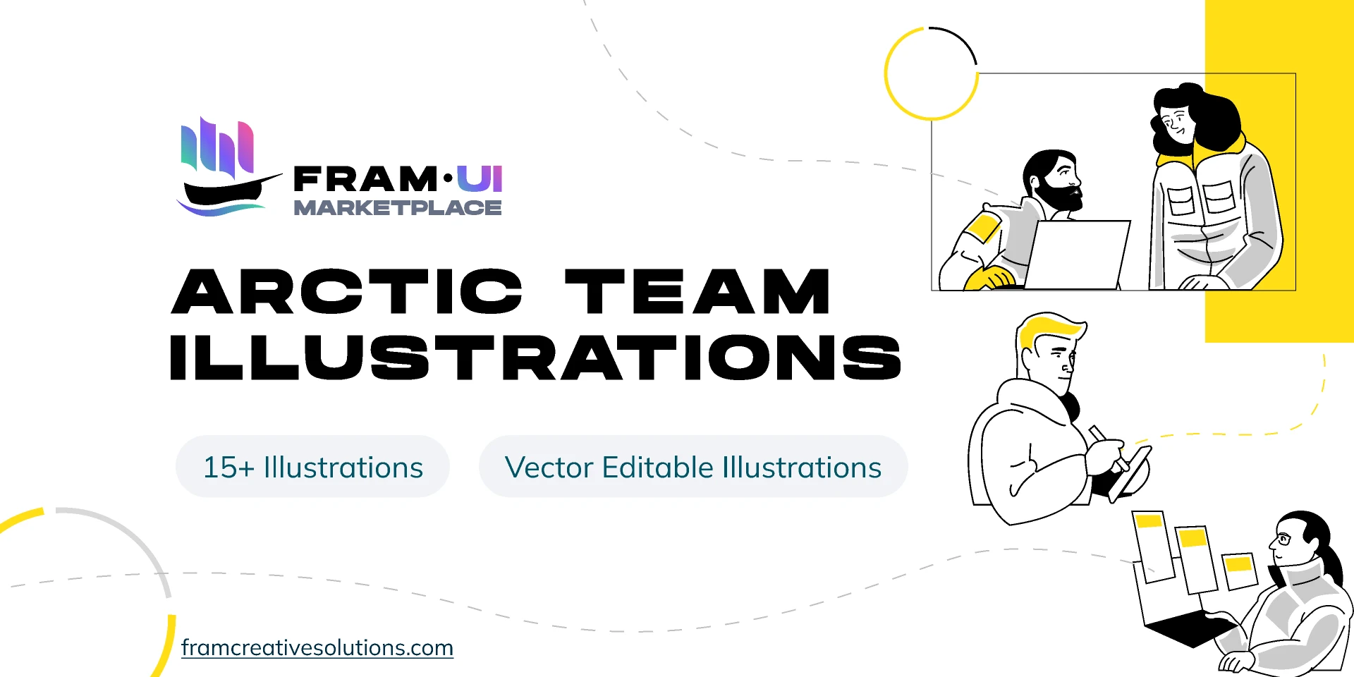 Arctic Team Vector Illustrations - Free for Figma and Adobe XD