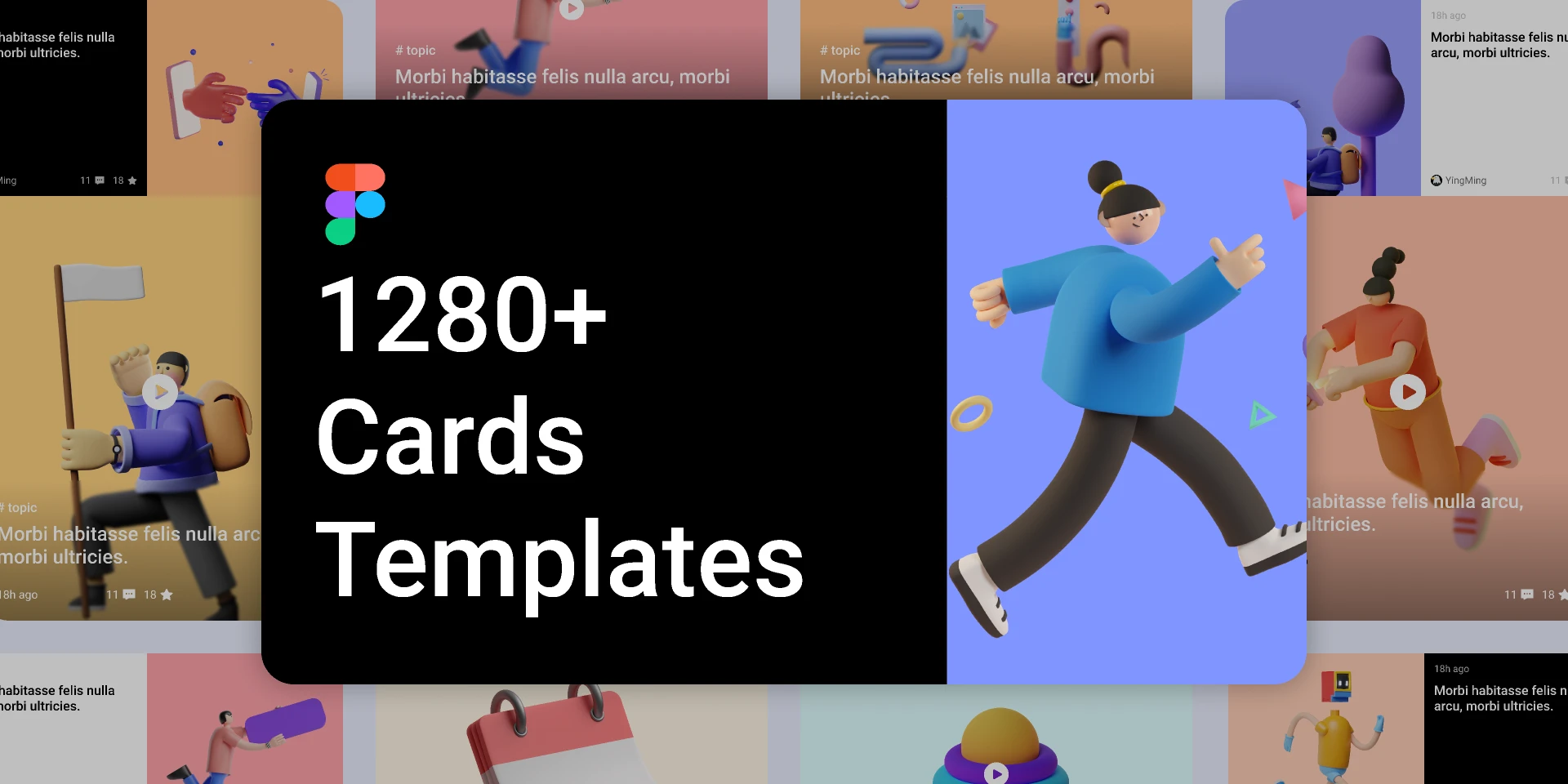 Article Cards UI Kit for Figma and Adobe XD