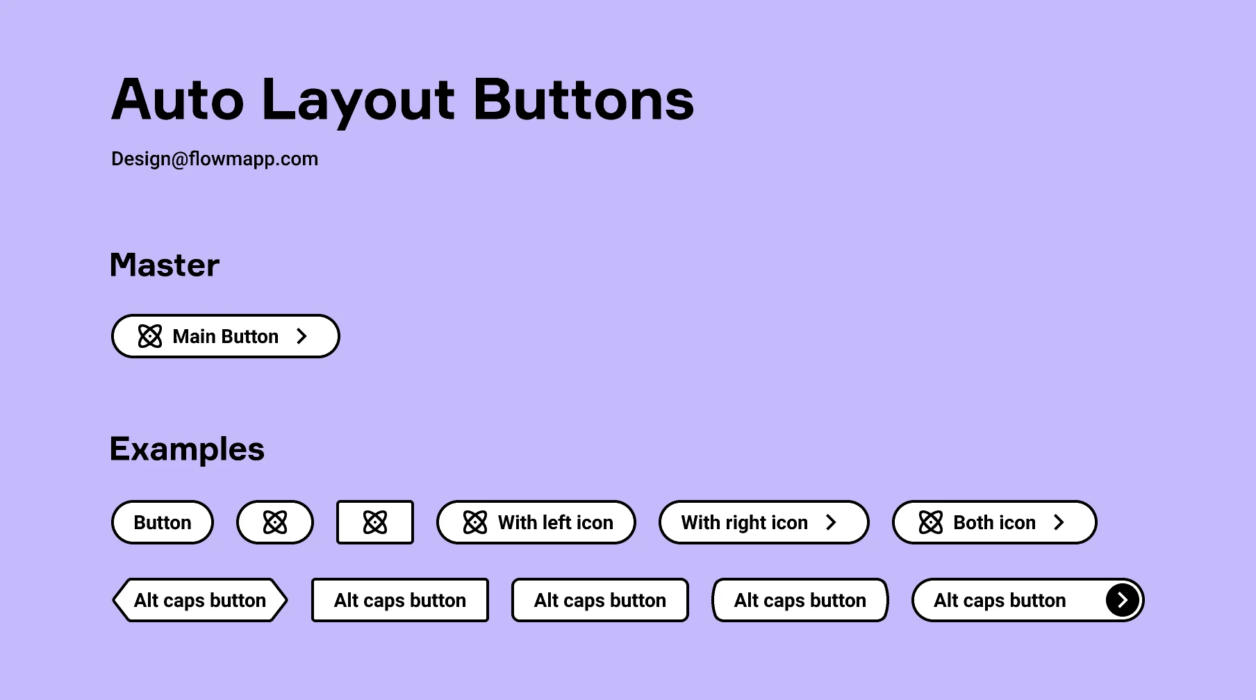 Auto Layout Buttons for Figma and Adobe XD