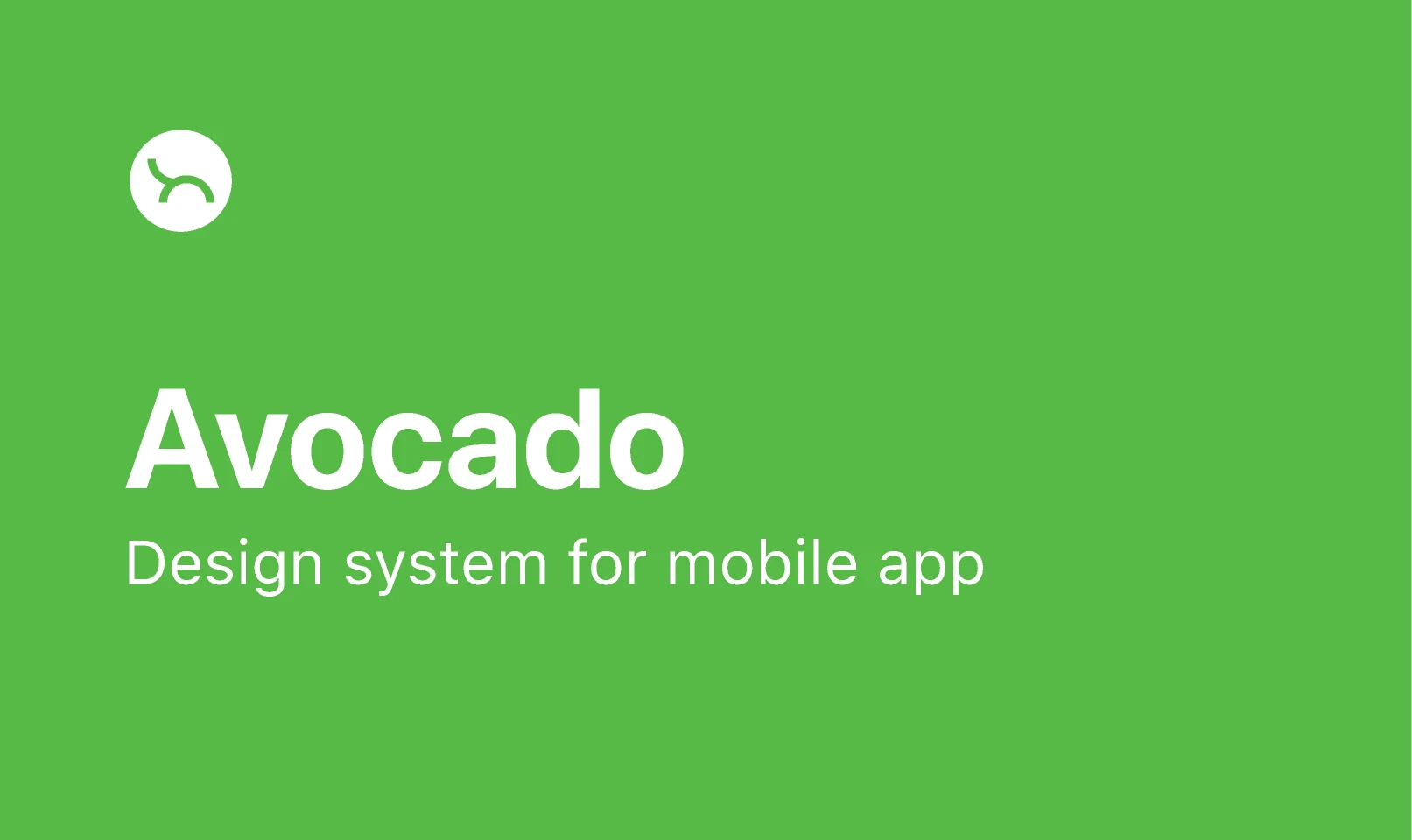 Avocado: Design System for Mobile App for Figma and Adobe XD