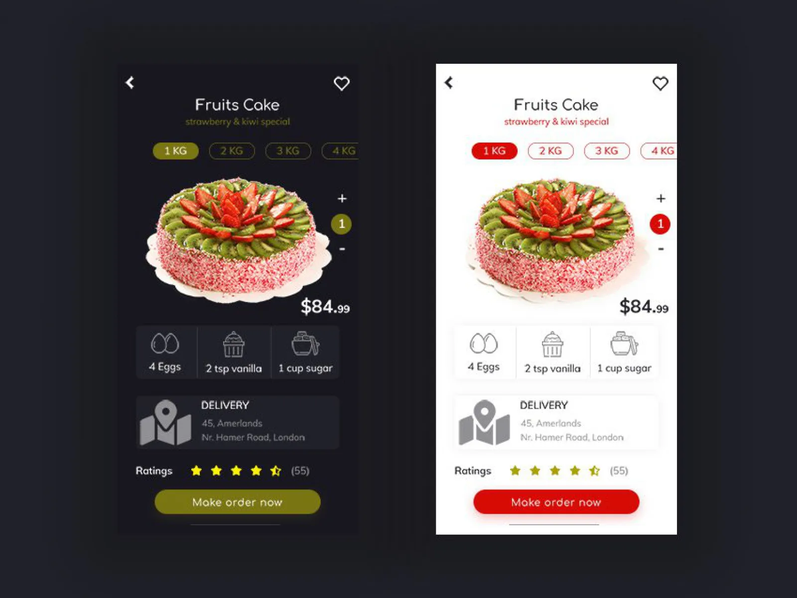 Bakery Food Shopping UI  - Free Figma Template