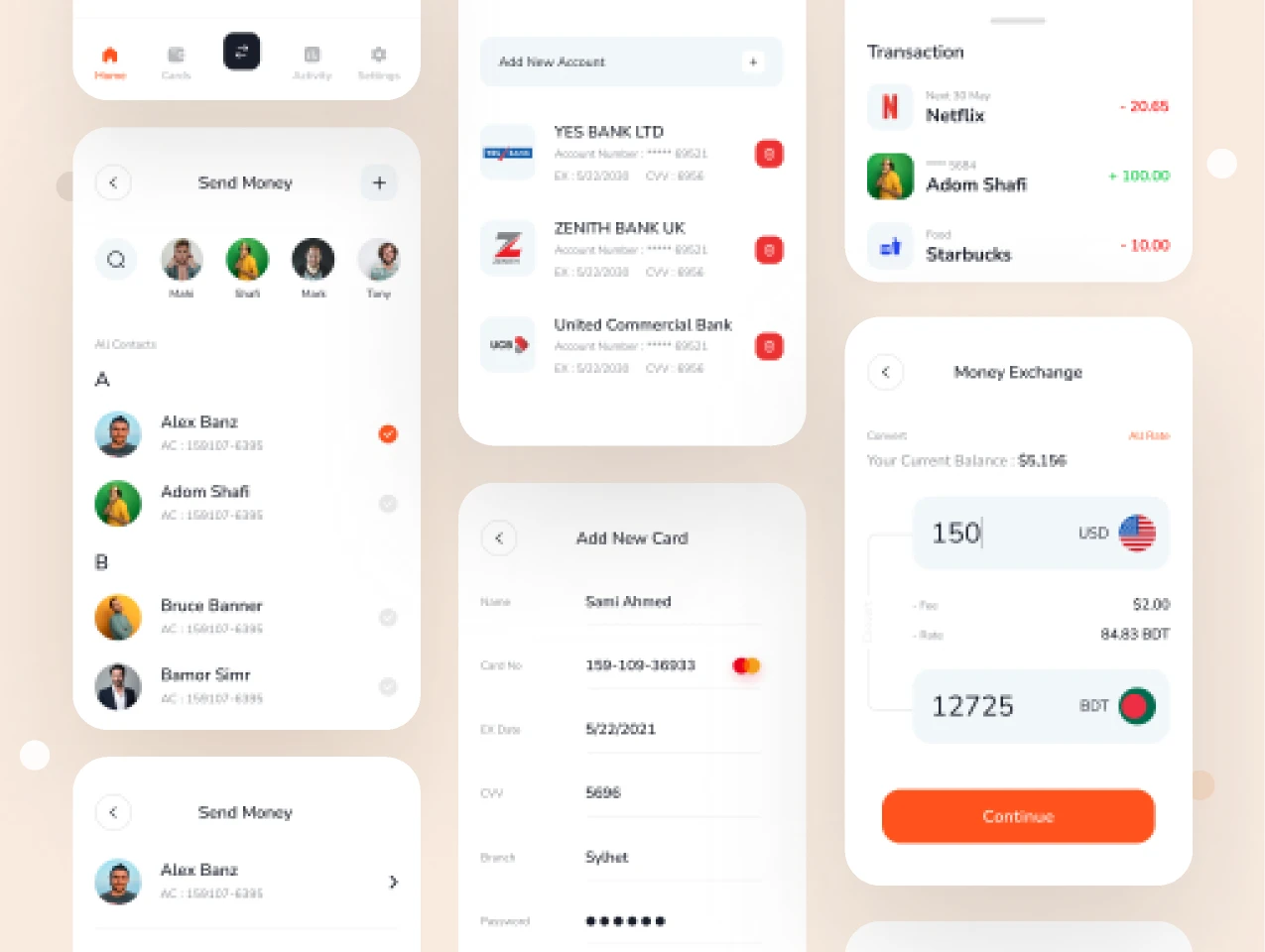 Banking App Ui Kit for Figma and Adobe XD