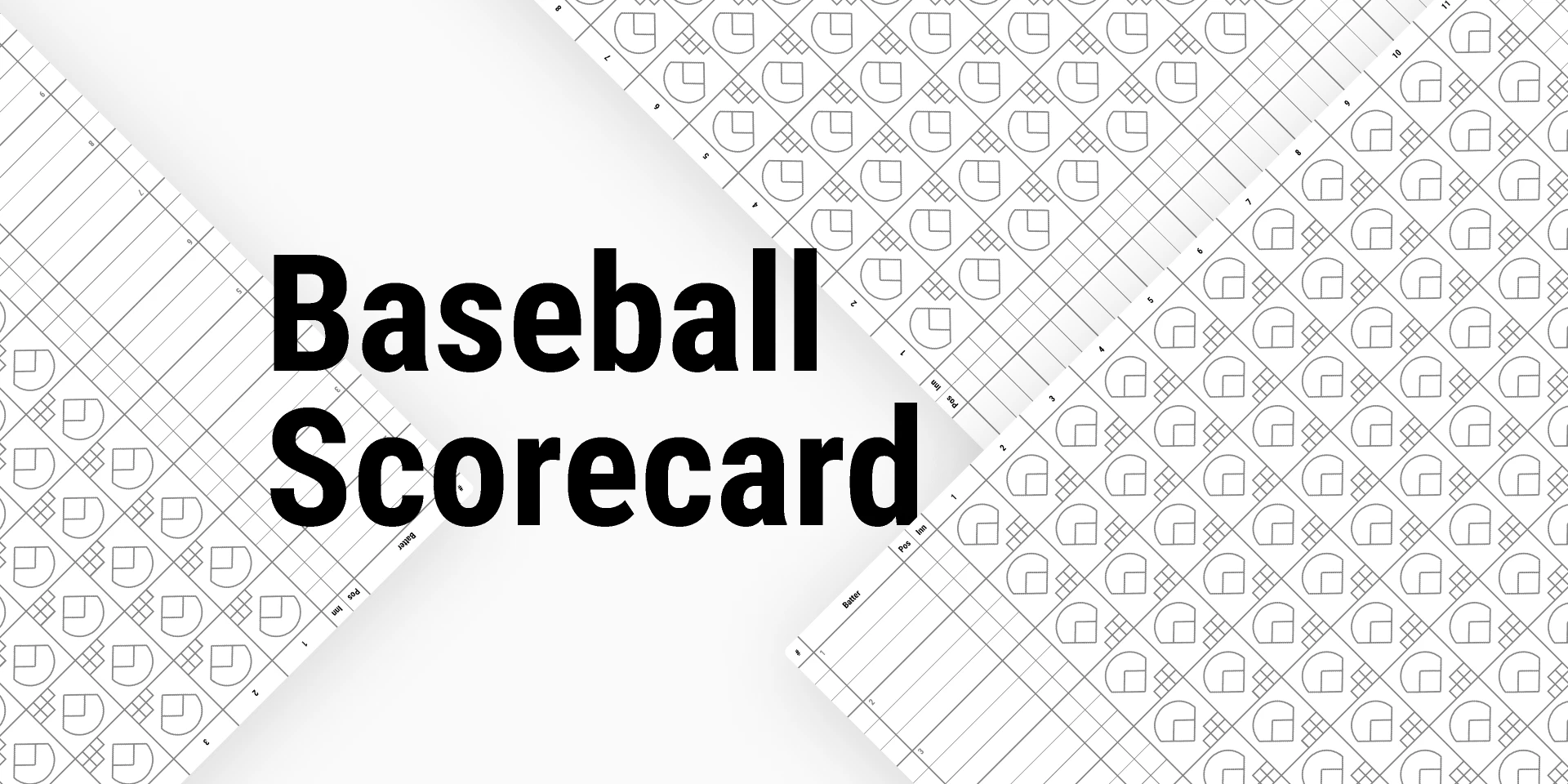 Baseball Scorecard for Figma and Adobe XD