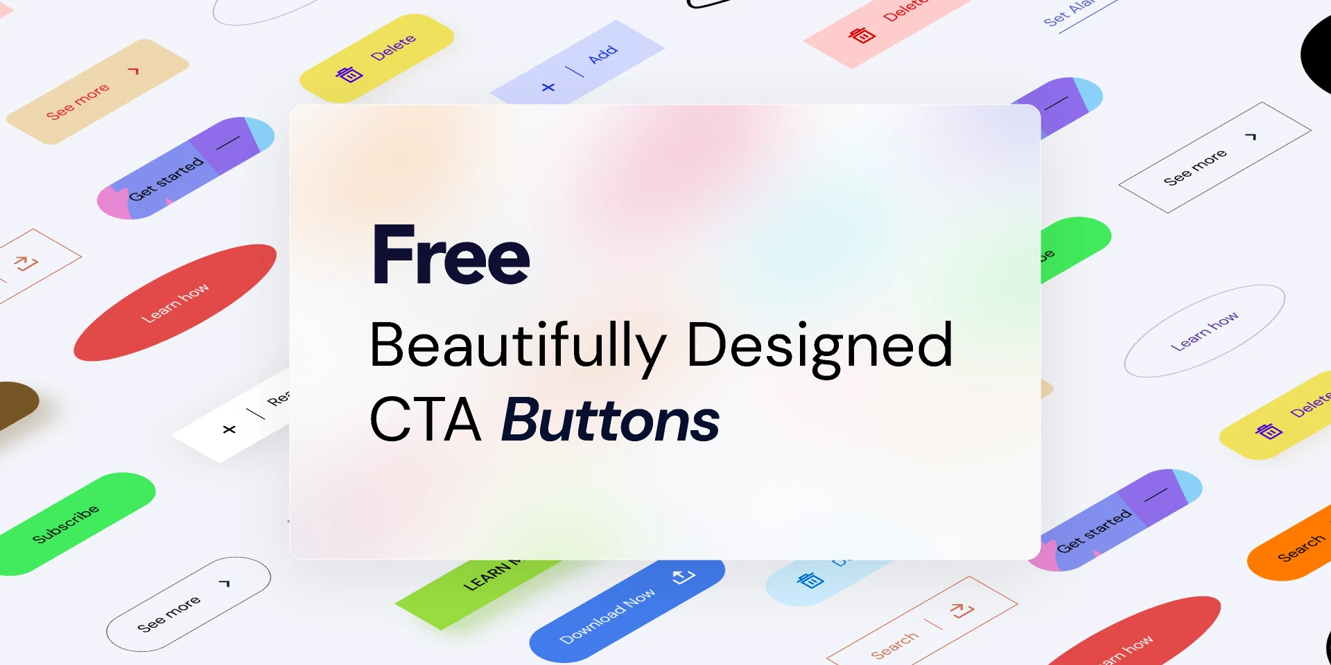 Beautiful CTA Buttons for Figma and Adobe XD