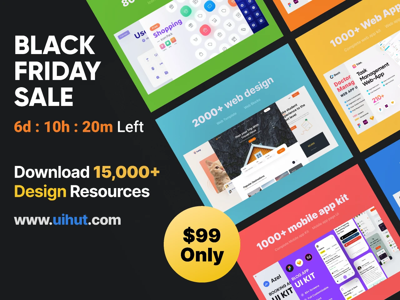 Black Friday Sale 15000+ Ui Design Resources for Figma and Adobe XD