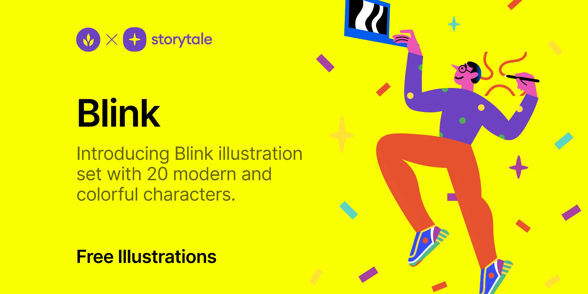 Blink Illustrations for Figma and Adobe XD