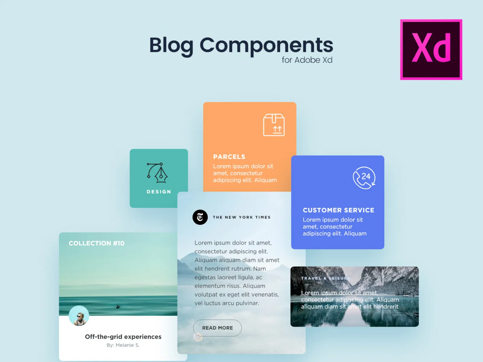 Blog Components Free UI Kit  - Free Figma Template