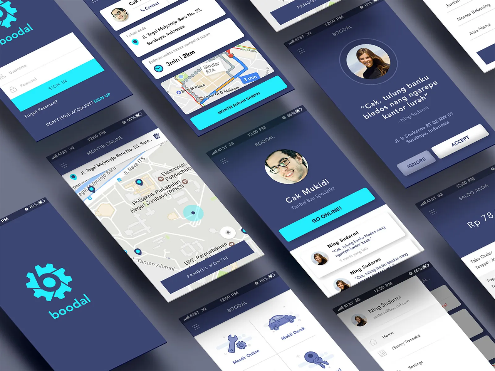 Bloodal App Design UI Kit  - Free Figma Template